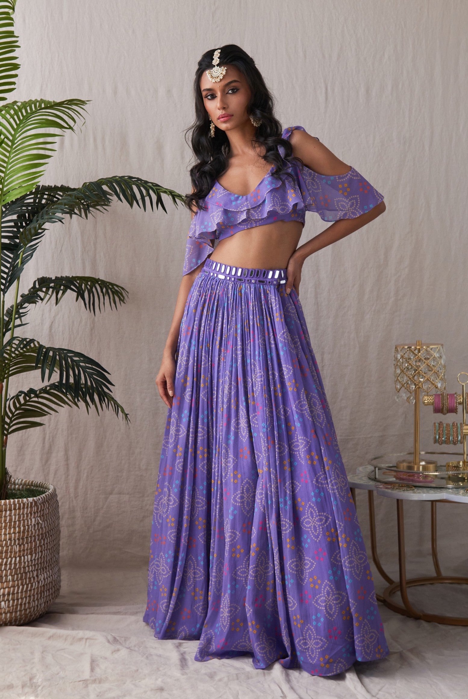 Payalia – purple lehenga, bisouNYC