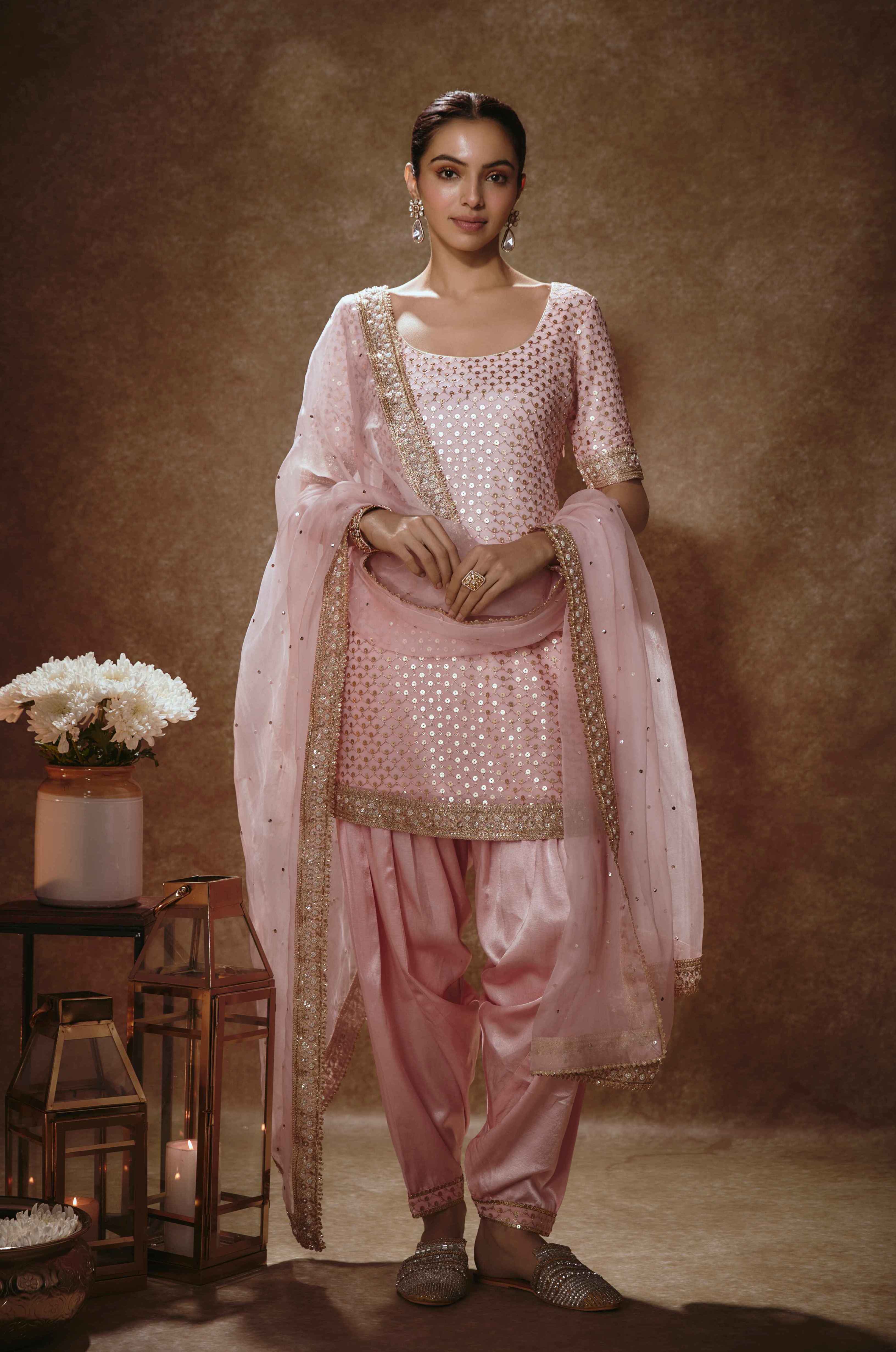 Adira – pink organza suit, bisouNYC