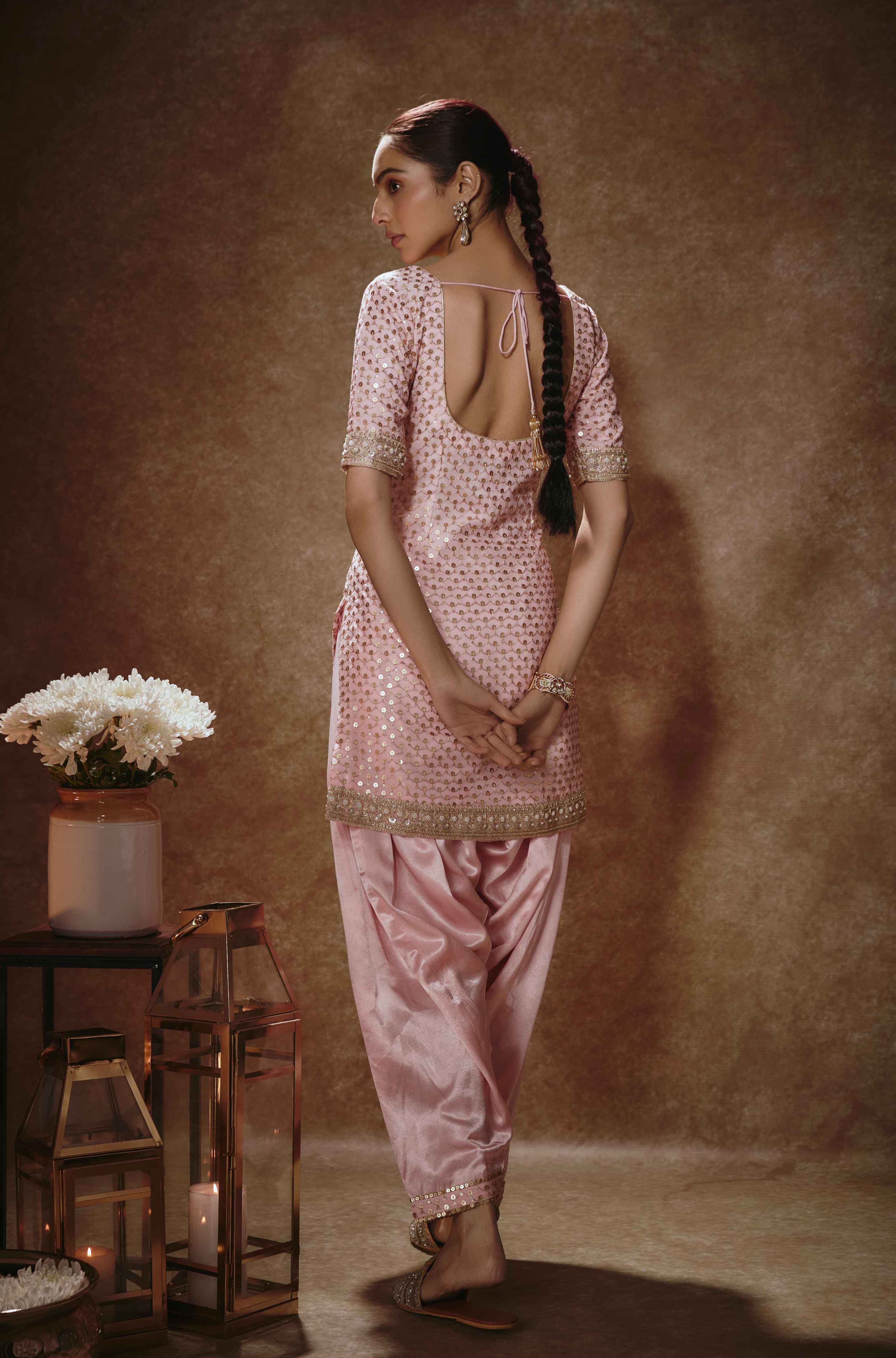 Adira – pink organza suit, bisouNYC