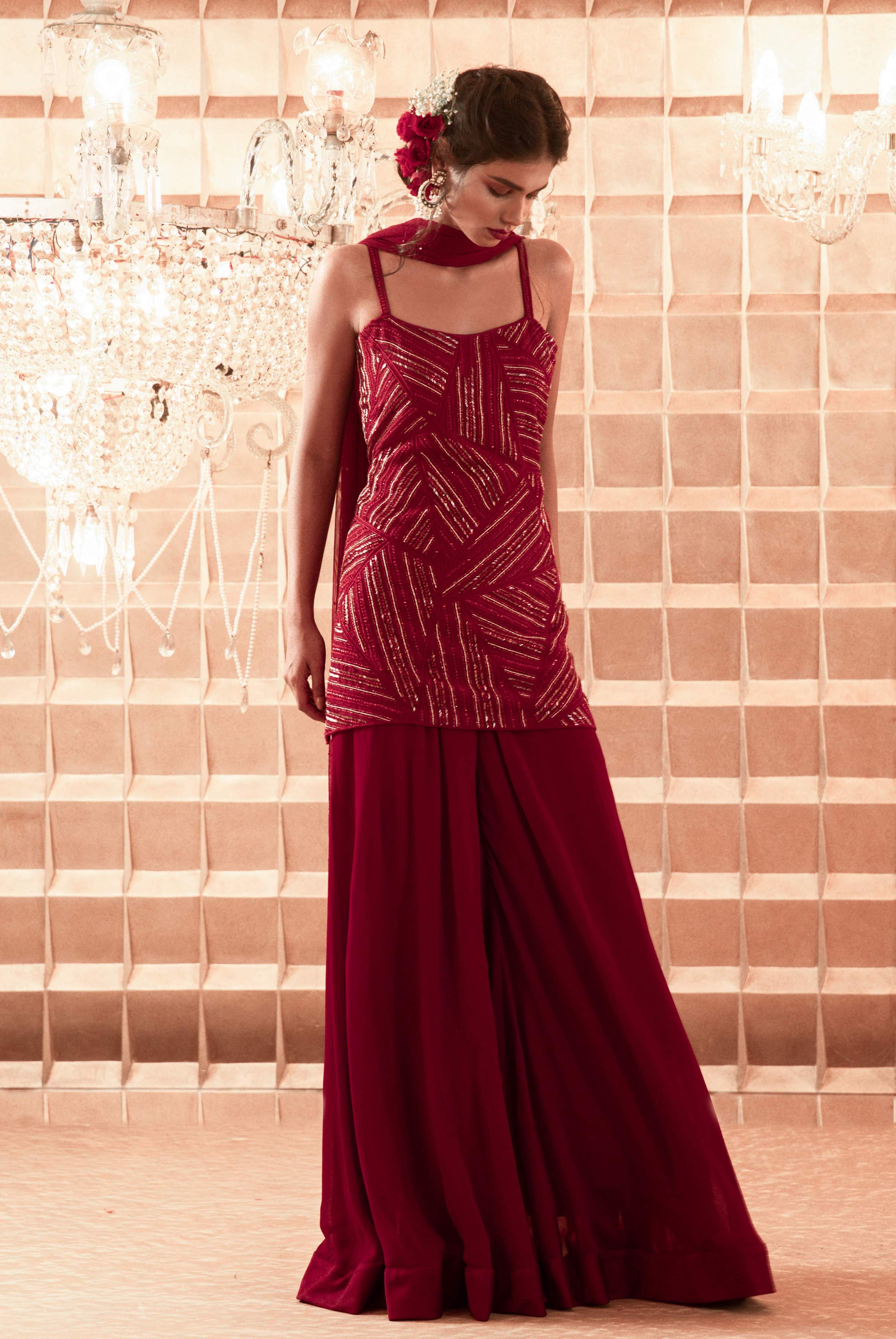 Amaya – georgette suit, bisouNYC