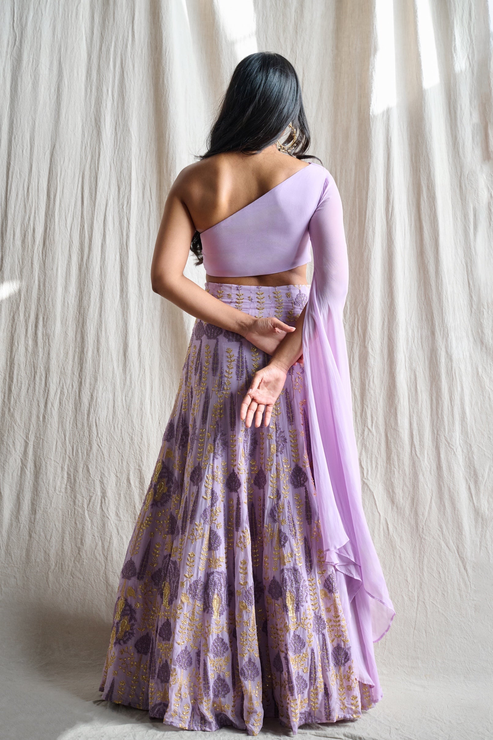 Amethyst – lavender lehenga, bisouNYC