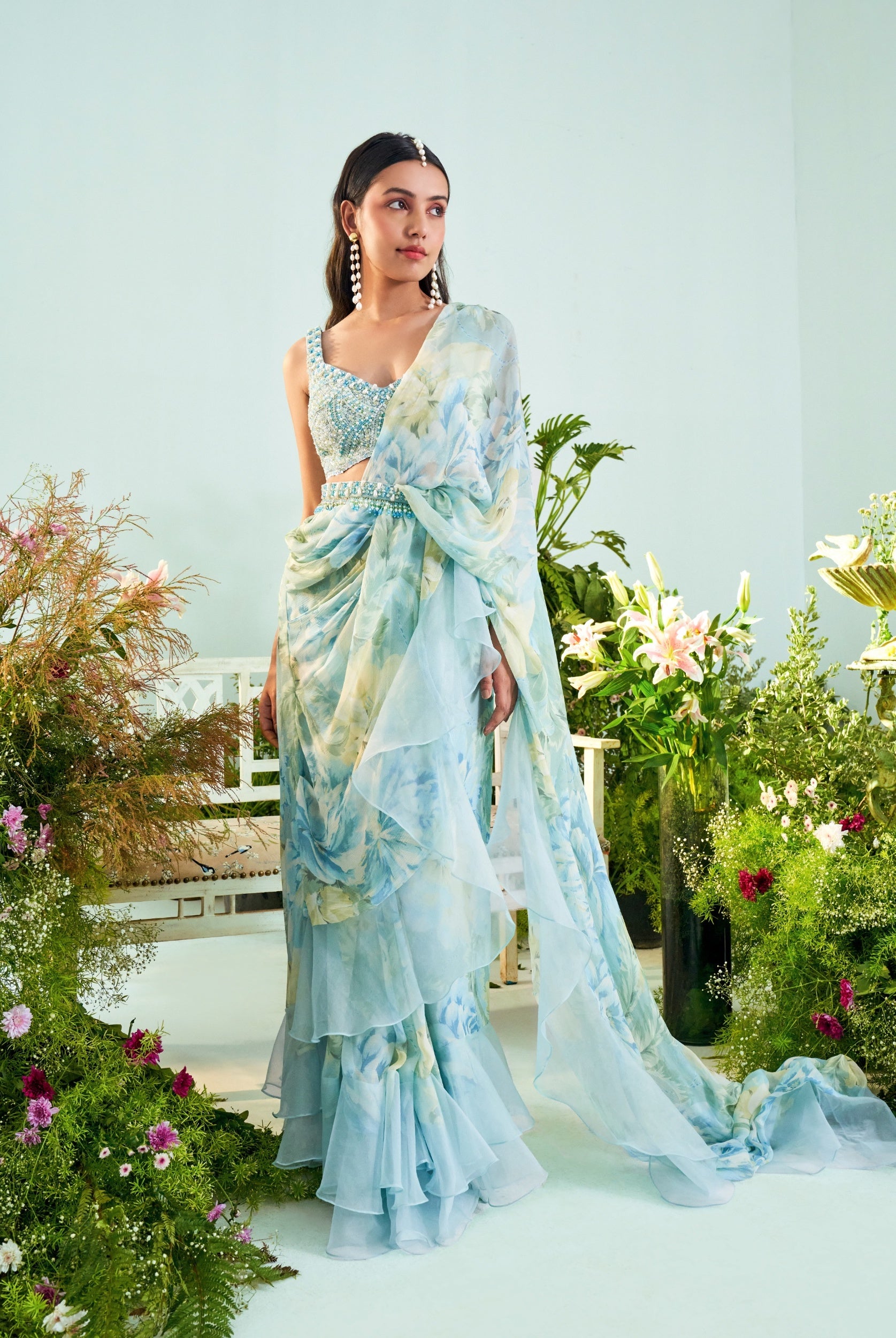 Aria – organza saree, bisouNYC