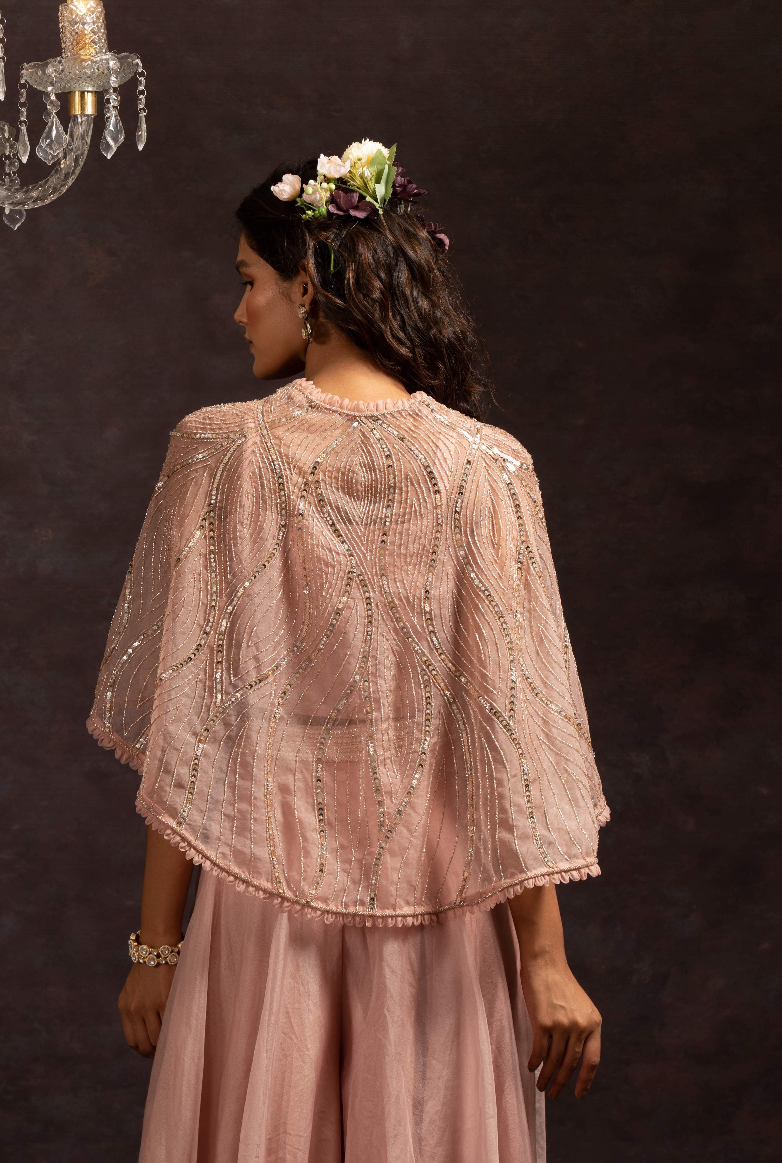 Aria – rose organza suit, bisouNYC