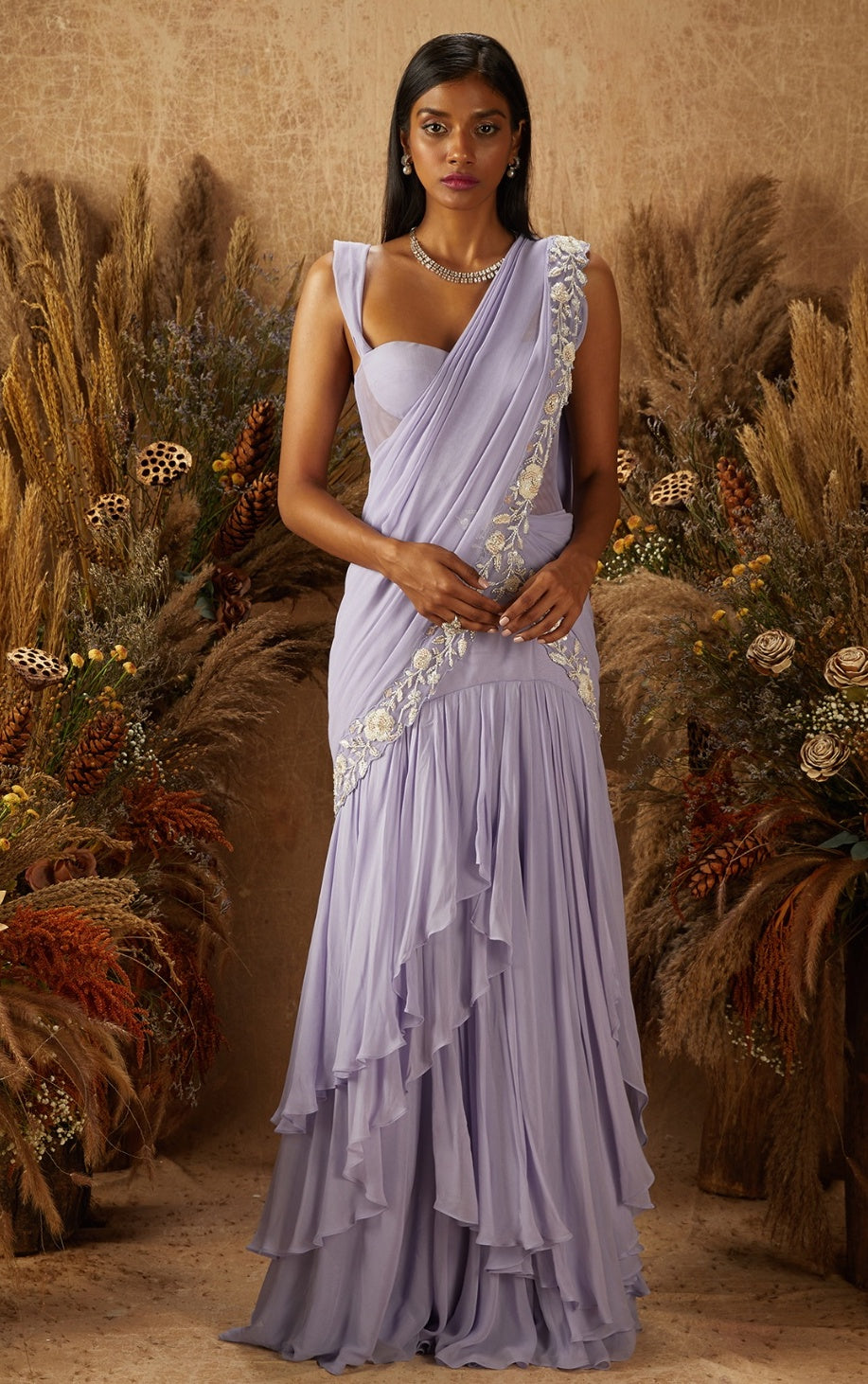 Ariese – purple lehenga, bisouNYC