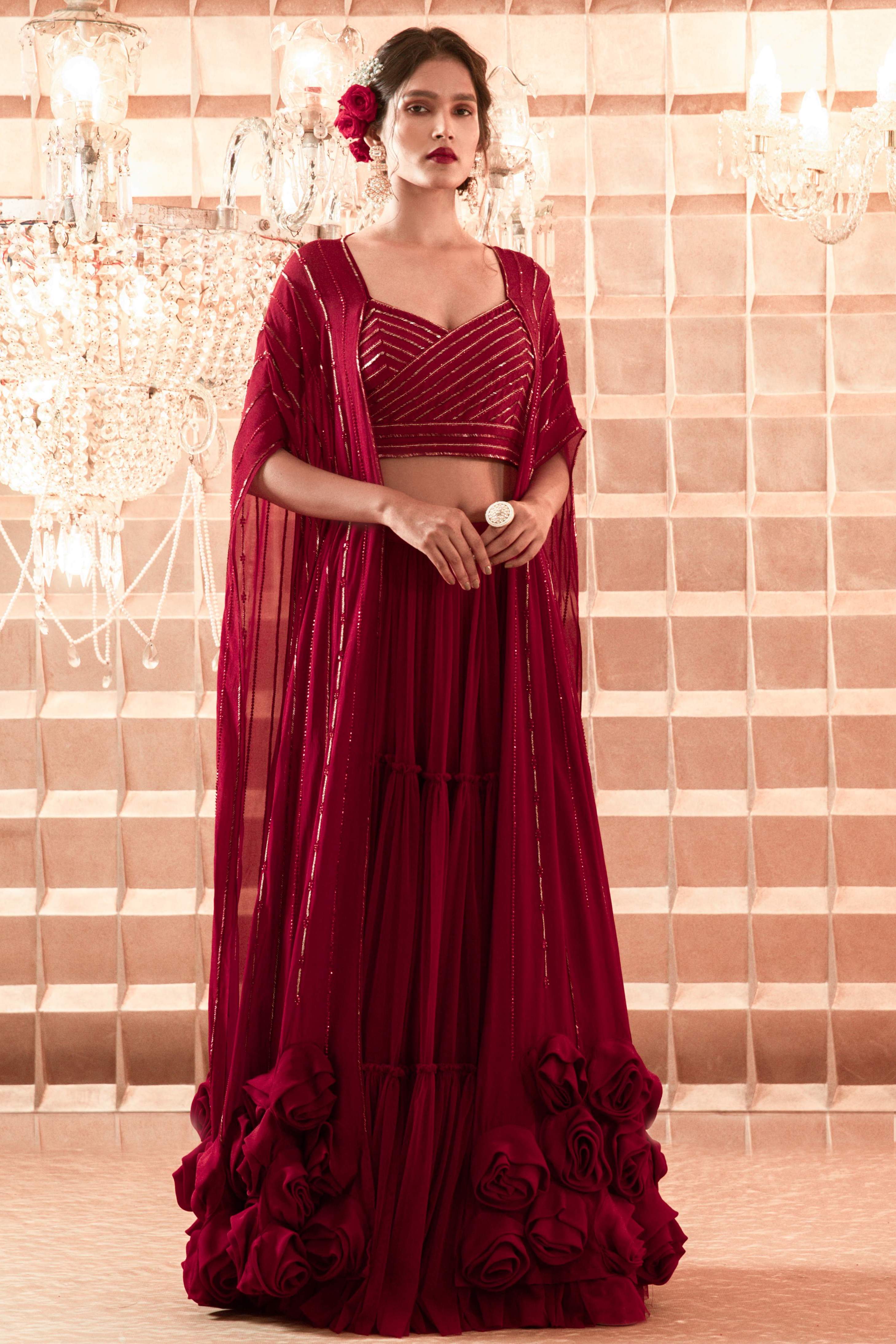 Aubrey – silk lehenga, bisouNYC