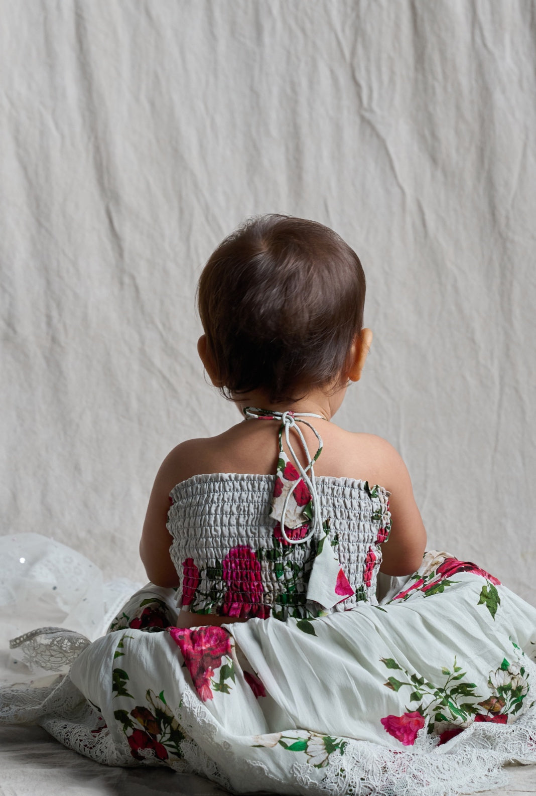 Flora Baby – grey lehenga, bisouNYC