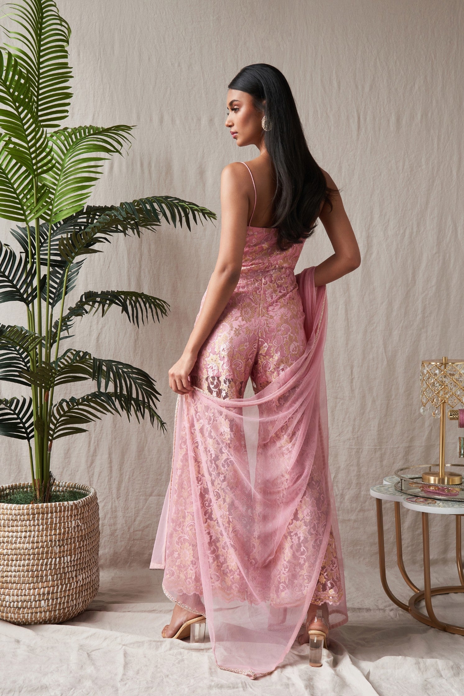 Nisha – pink suit, bisouNYC