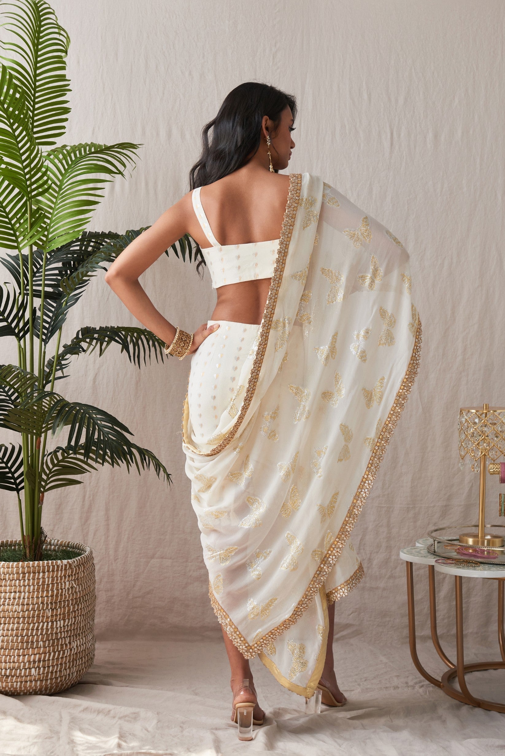 Madhulika – white outfit, bisouNYC