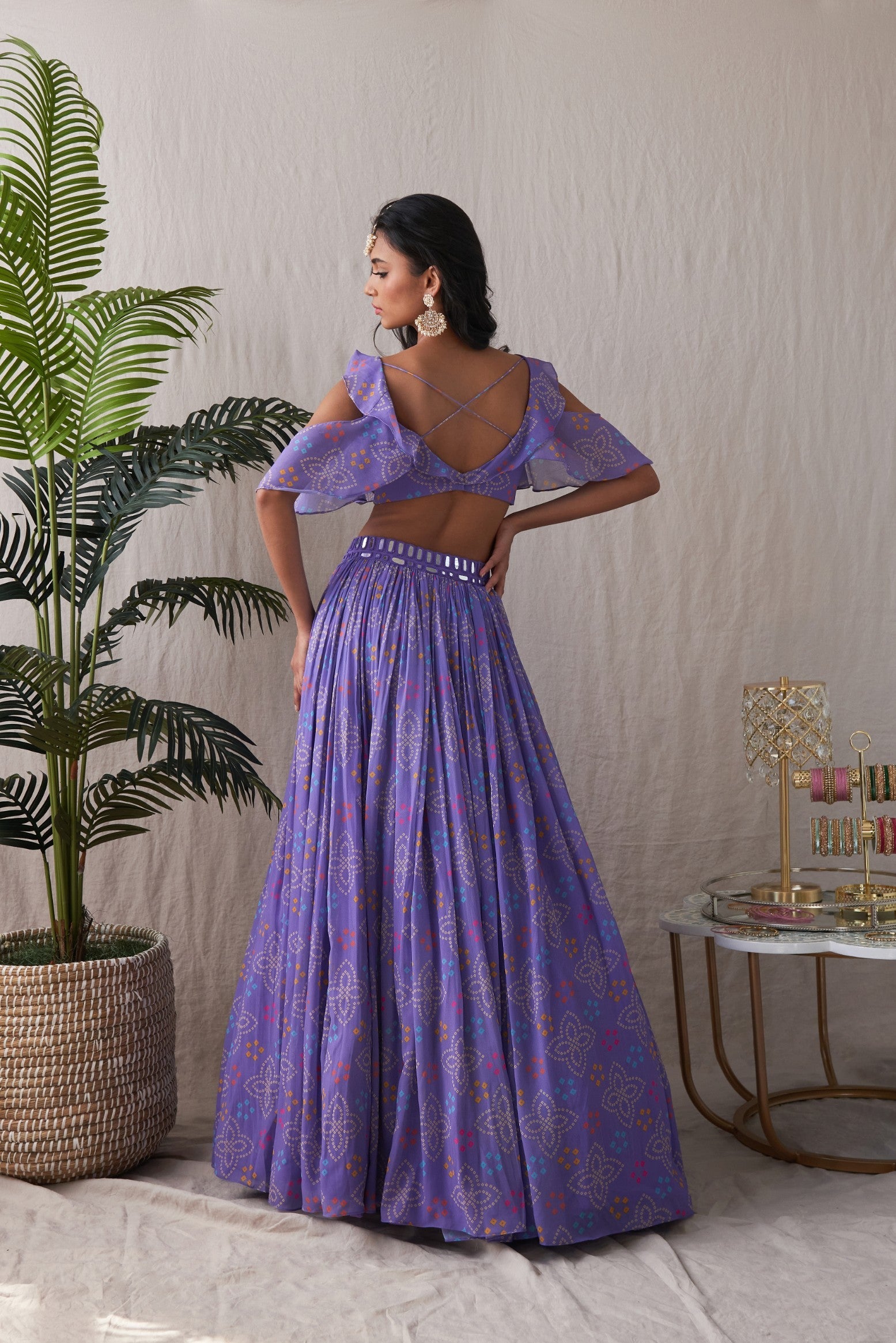 Payalia – purple lehenga, bisouNYC