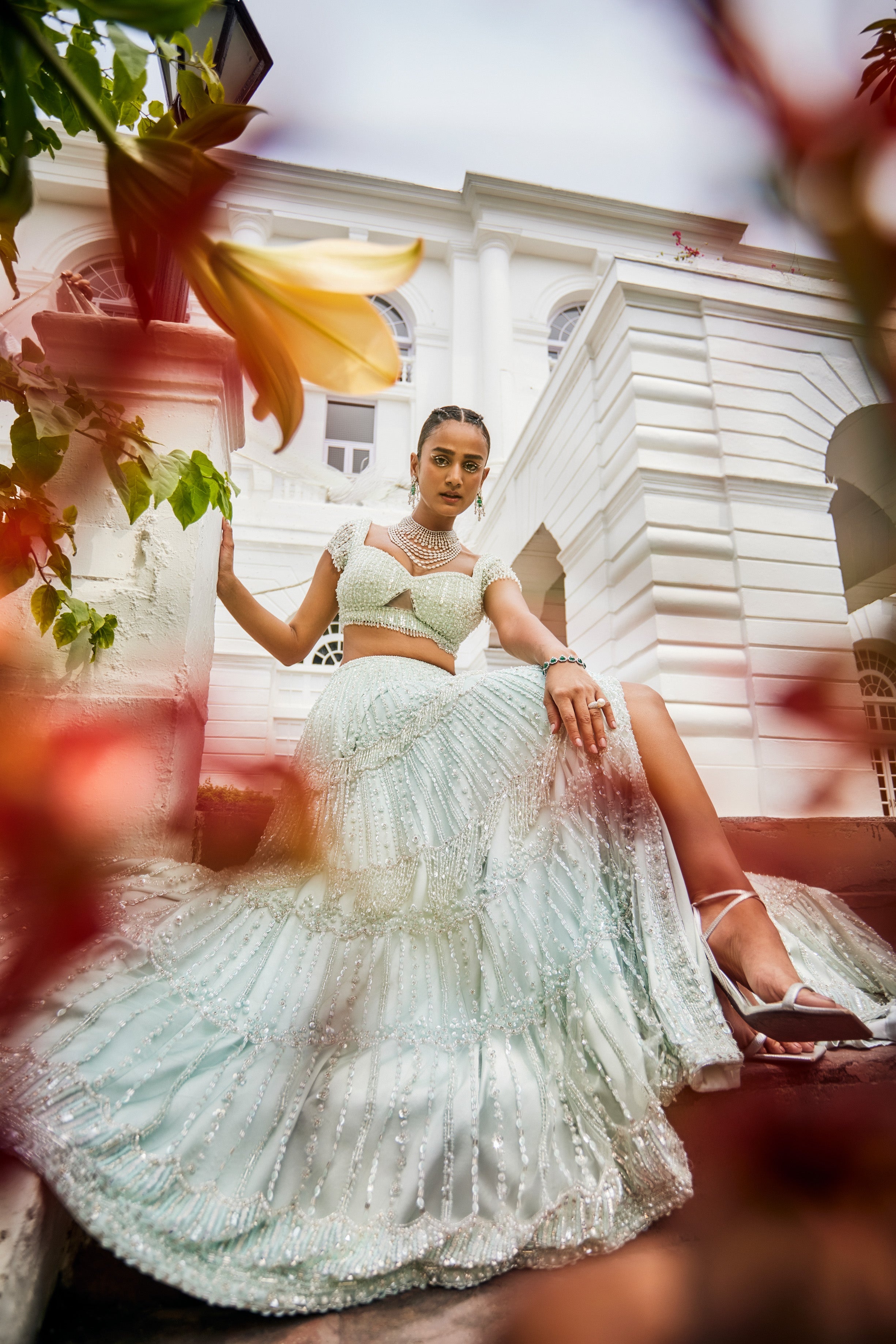Chanel – net lehenga, bisouNYC