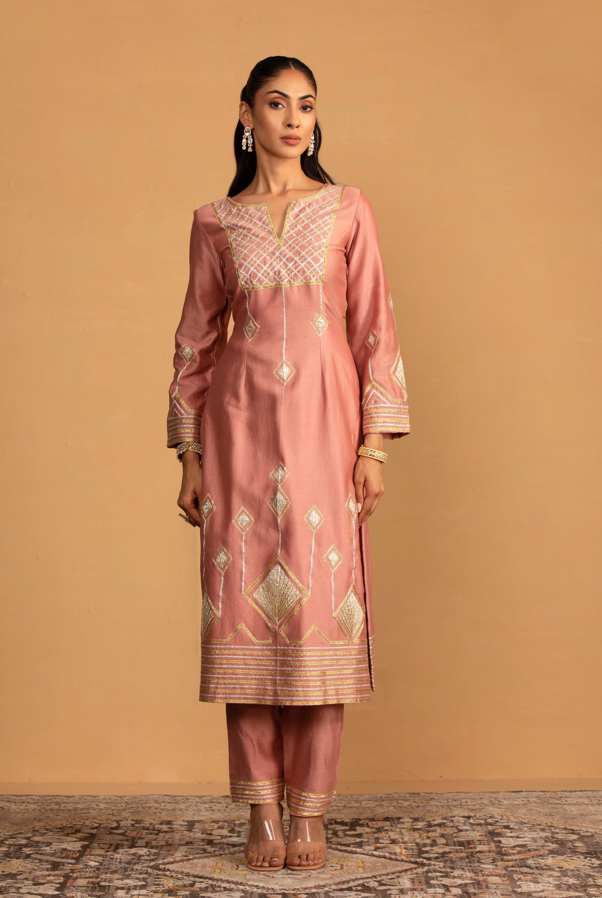 Dina – champagne suit, bisouNYC