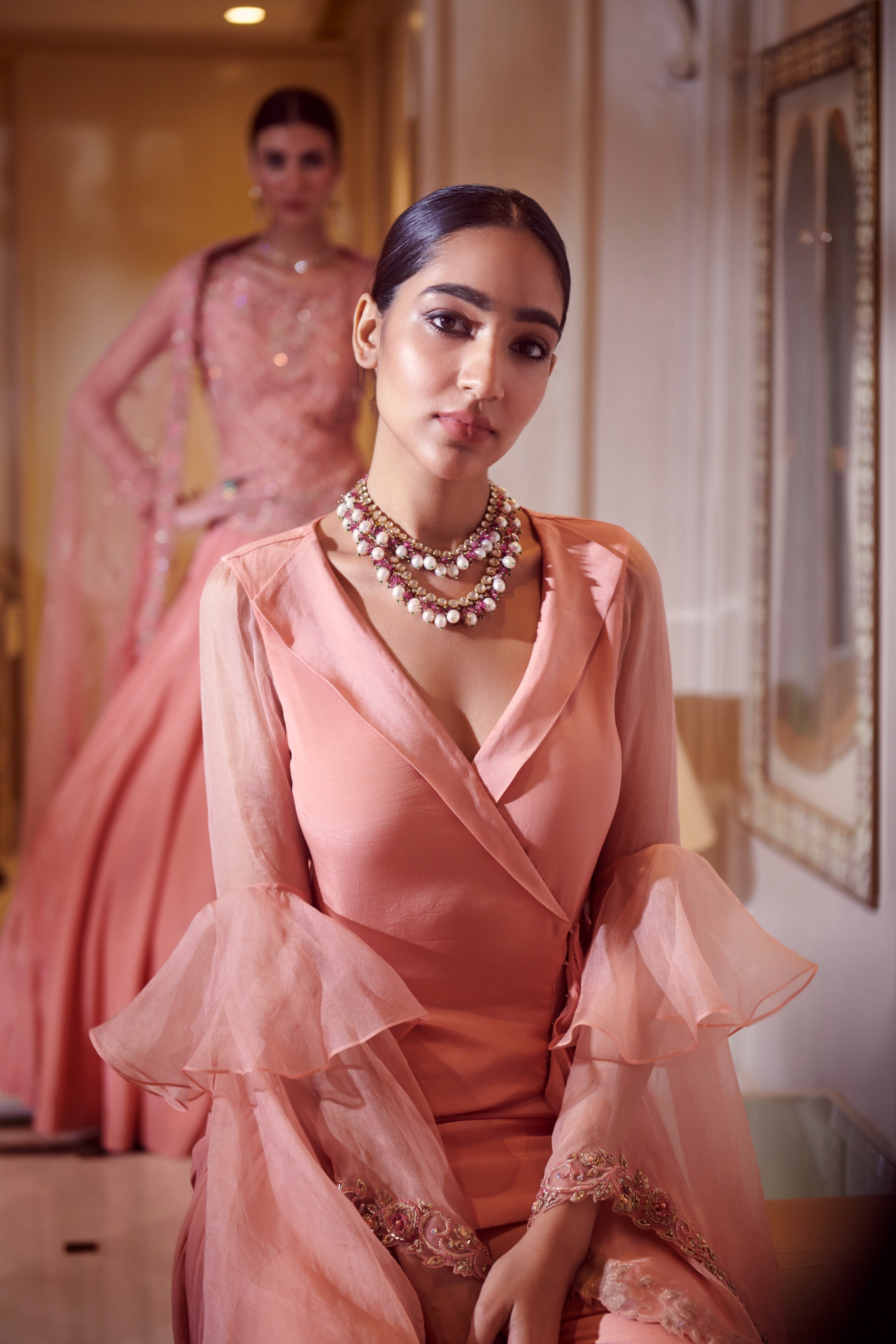 Elana – organza suit, bisouNYC