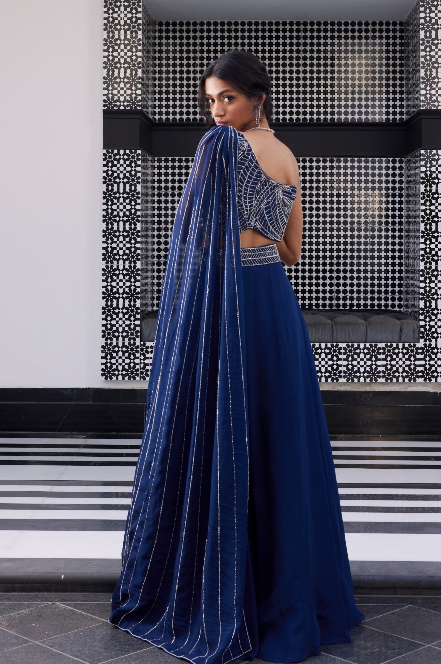 Erika – organza lehenga, bisouNYC