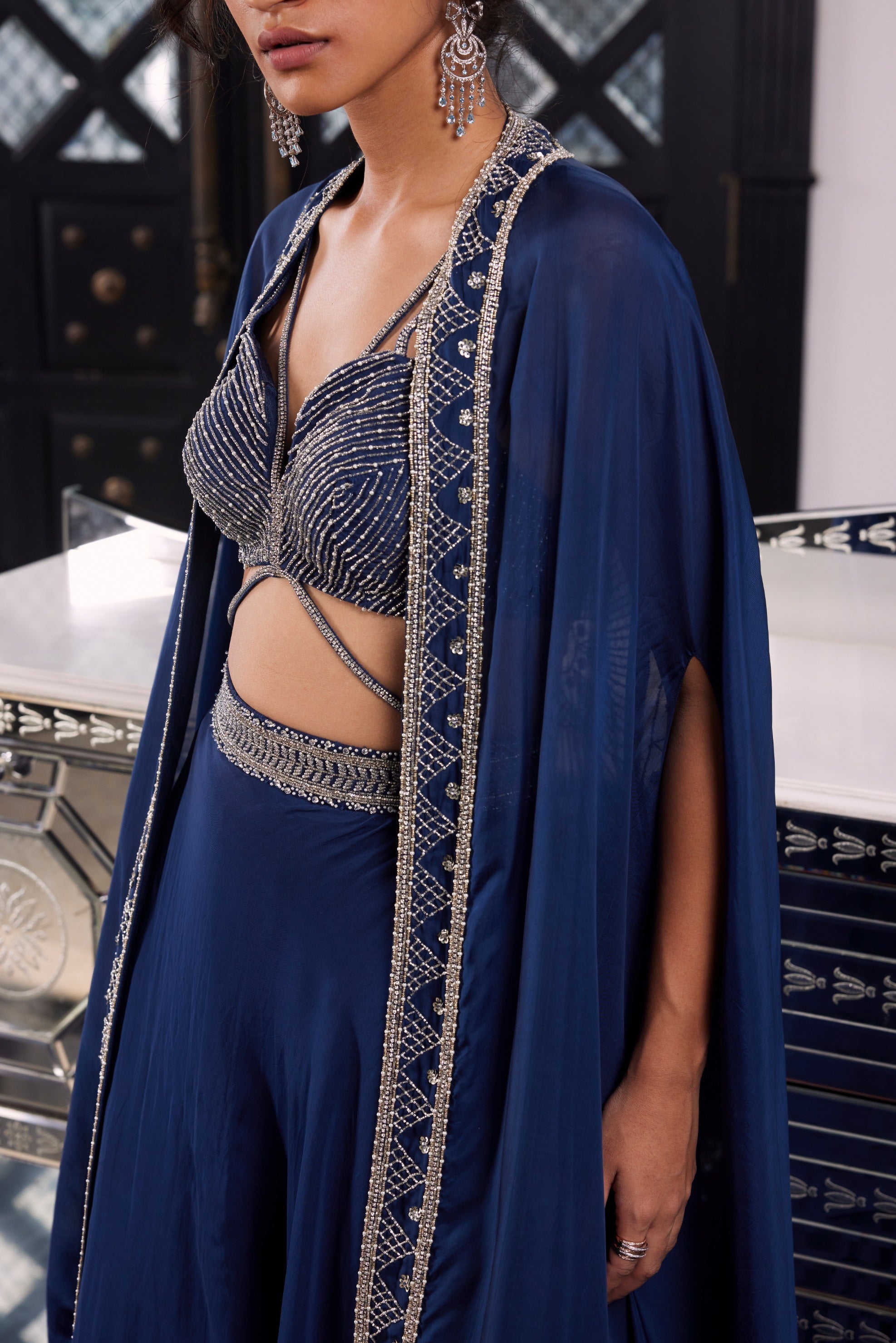 Erin – organza lehenga, bisouNYC