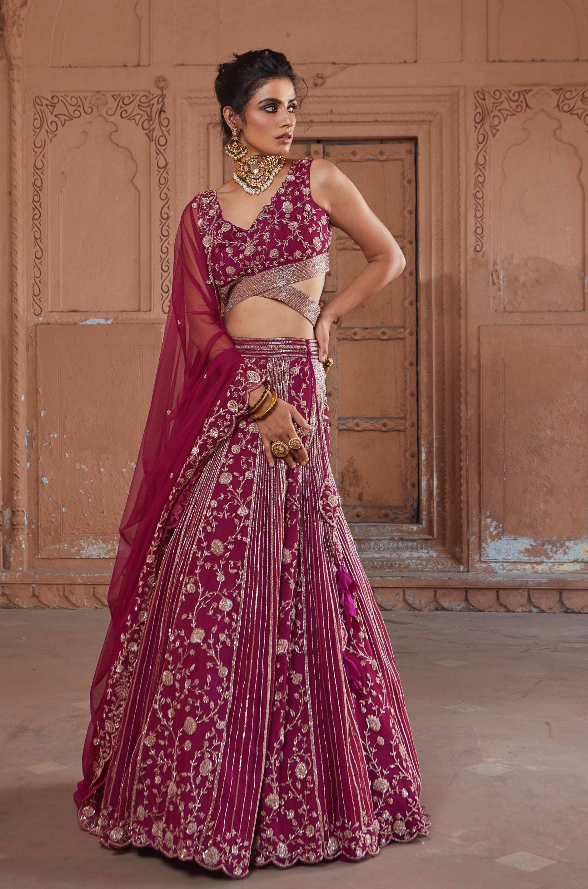 Farah – net lehenga, bisouNYC
