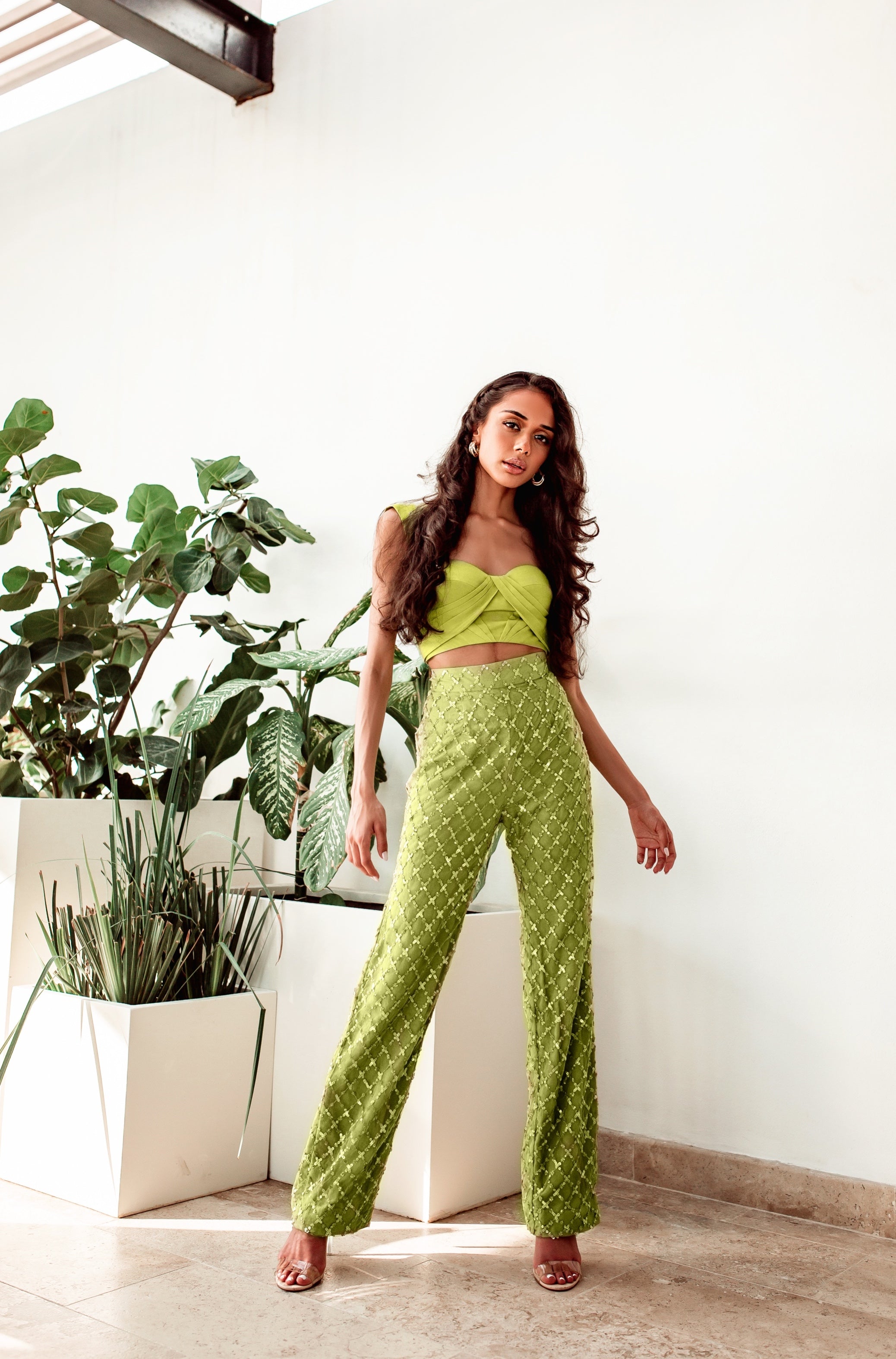 Fiji – green net outfit, bisouNYC