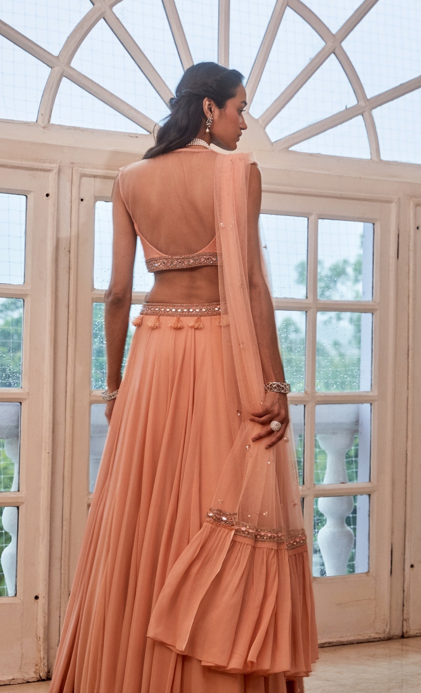 Heena – rose lehenga, bisouNYC