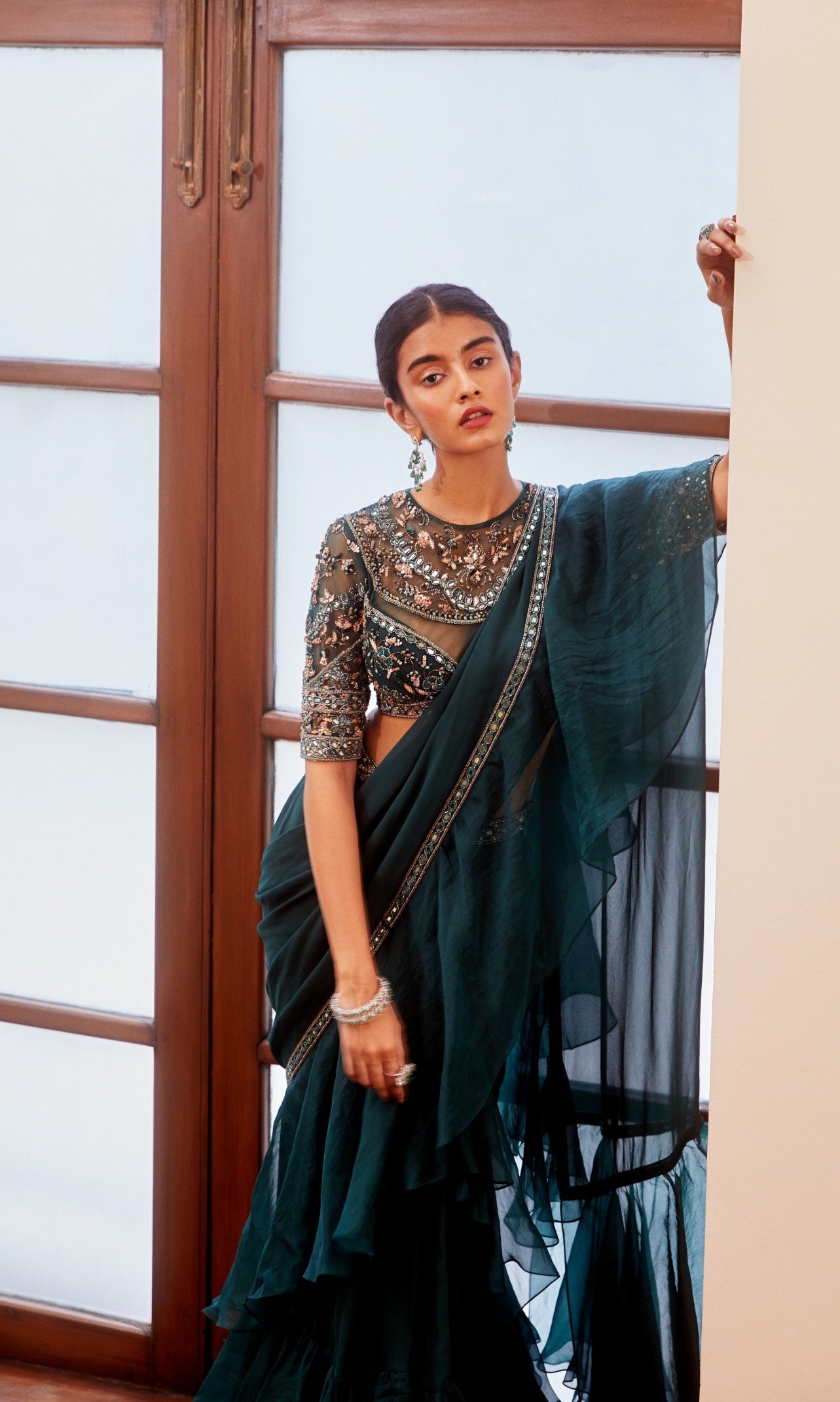 Hetal – teal lehenga, bisouNYC