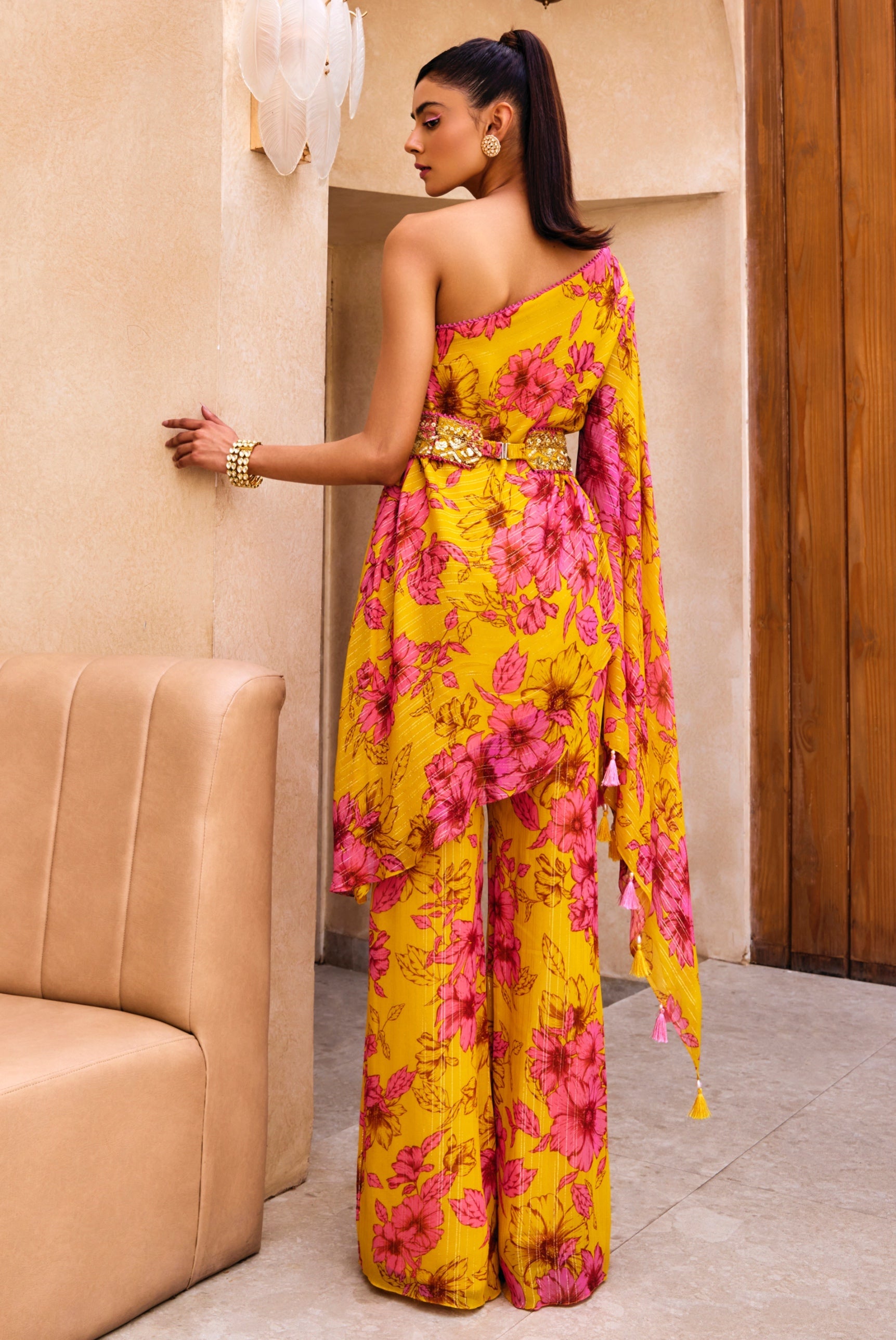 Hetal – pink georgette suit, bisouNYC
