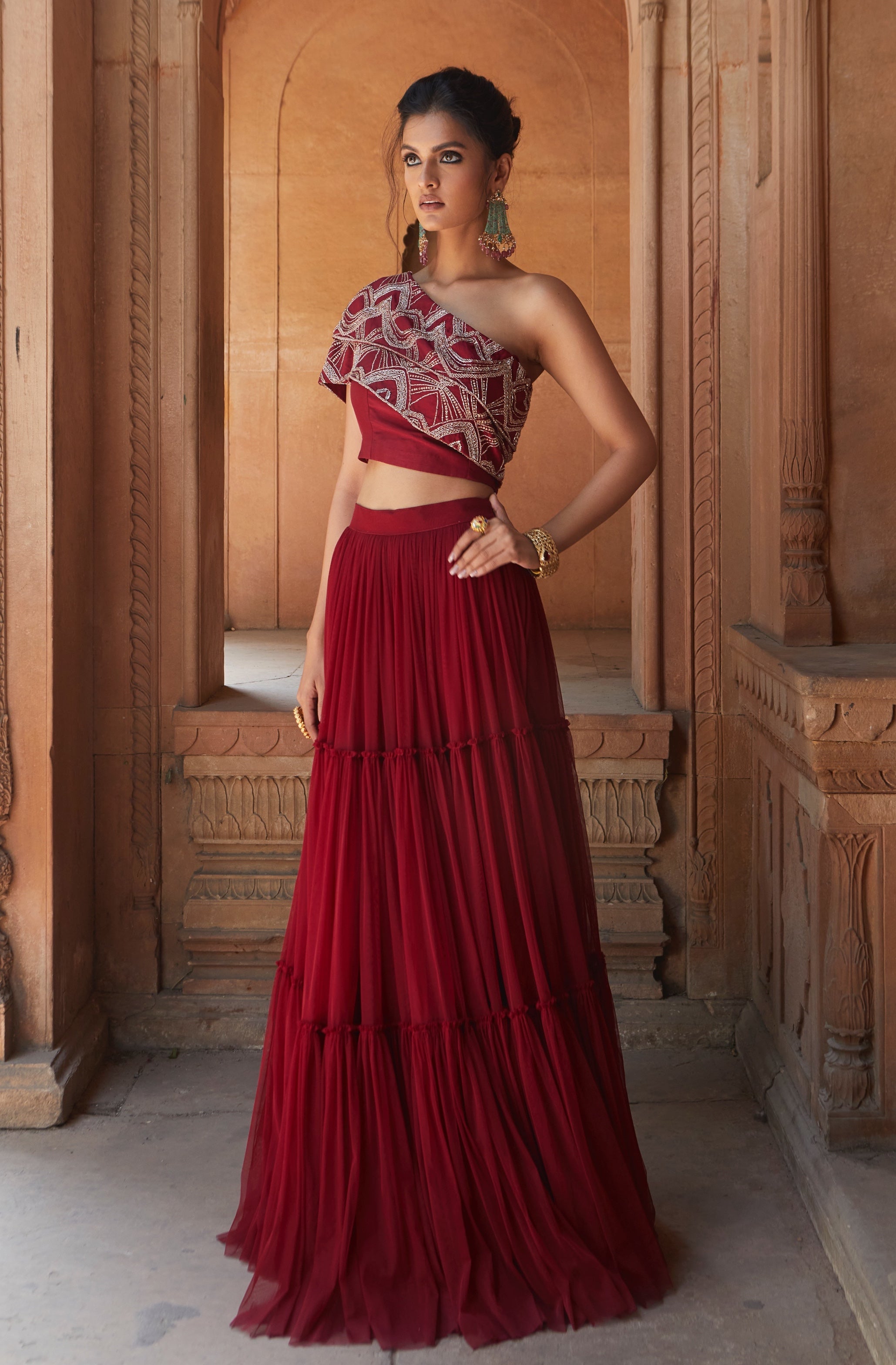 Huda – net lehenga, bisouNYC