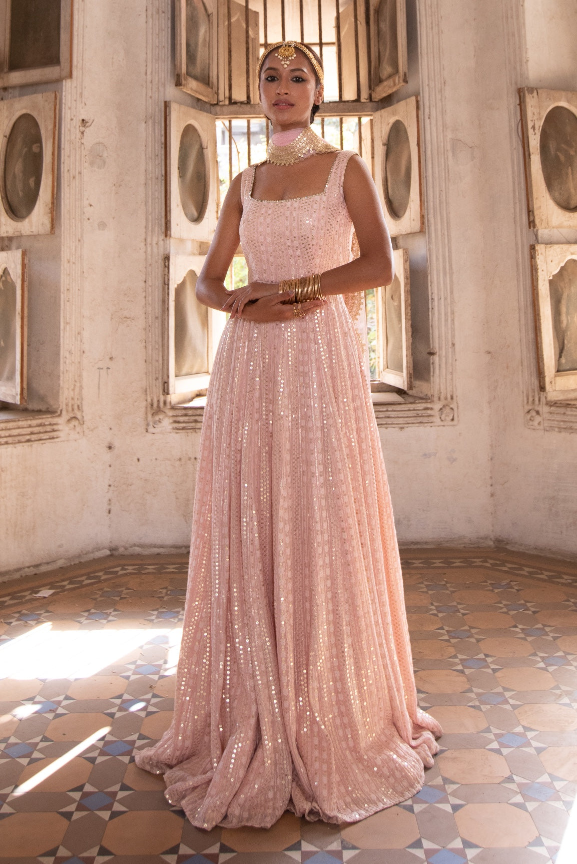Kiara – blush dress, bisouNYC