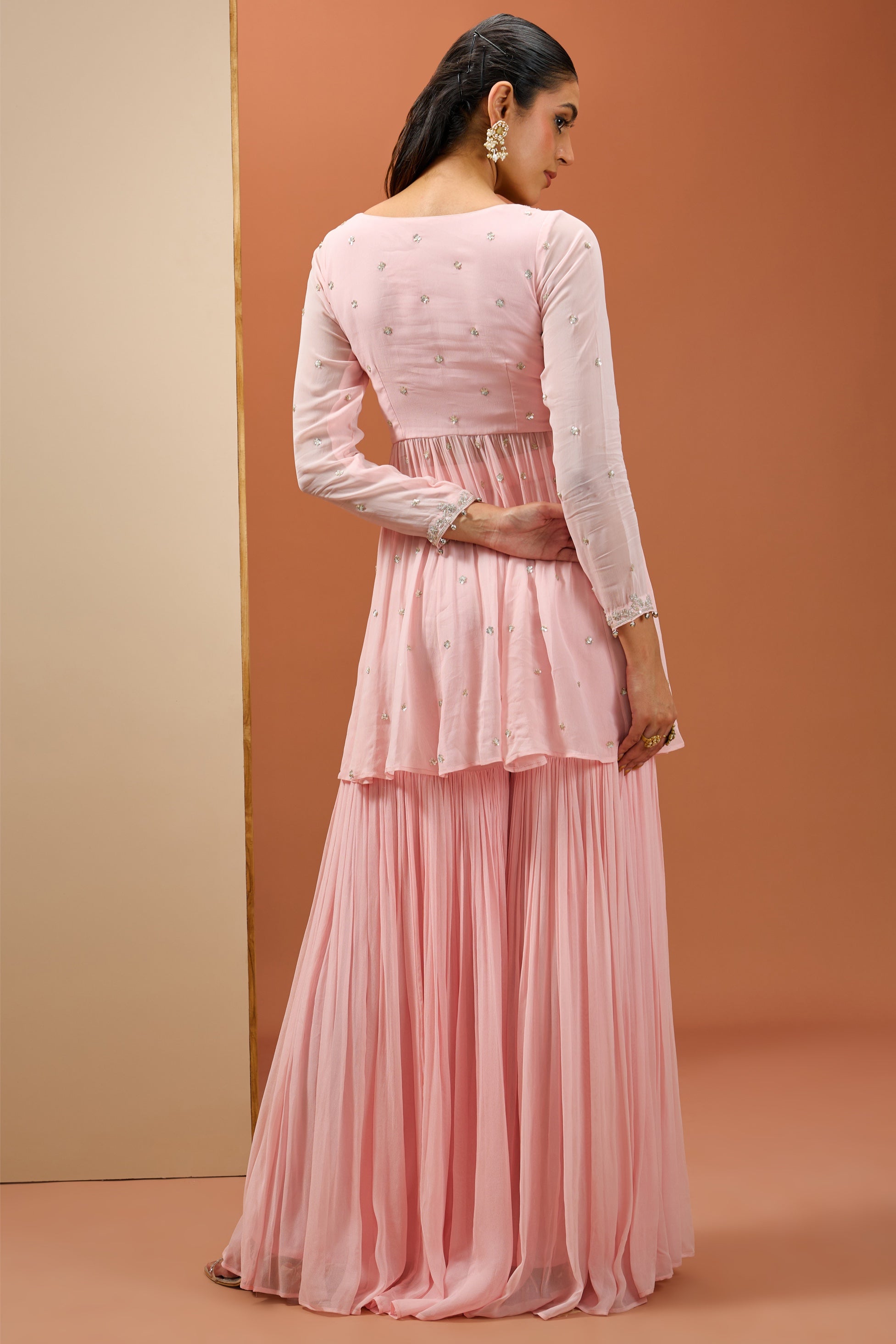 Karishma – pink organza suit, bisouNYC