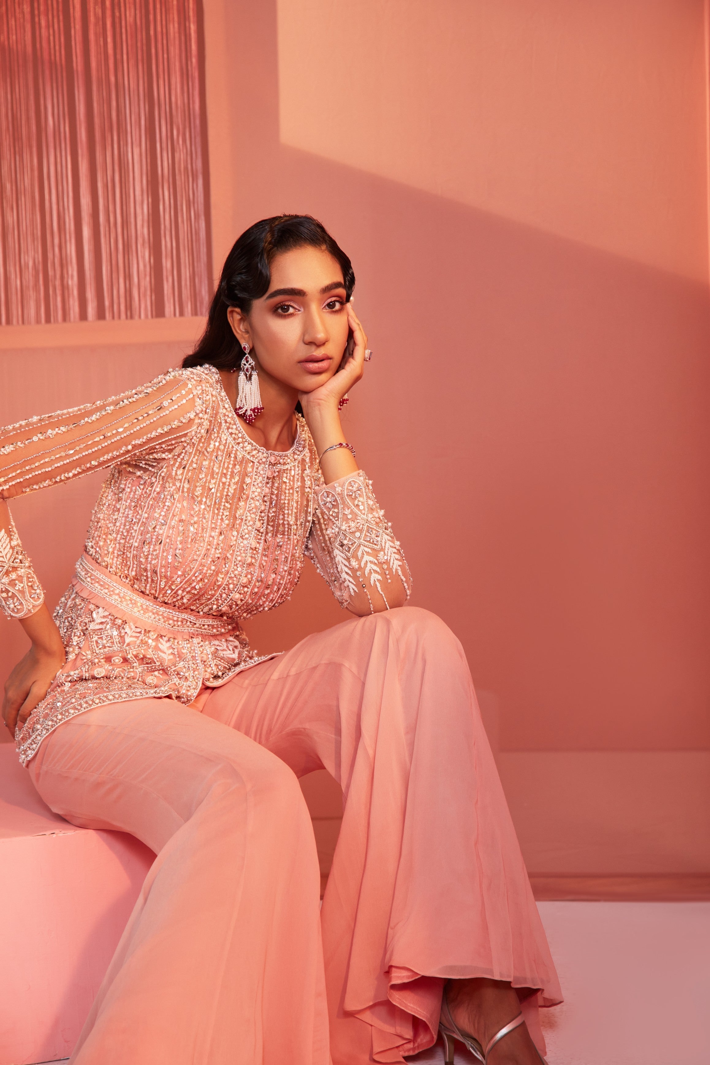Kriti – georgette suit, bisouNYC