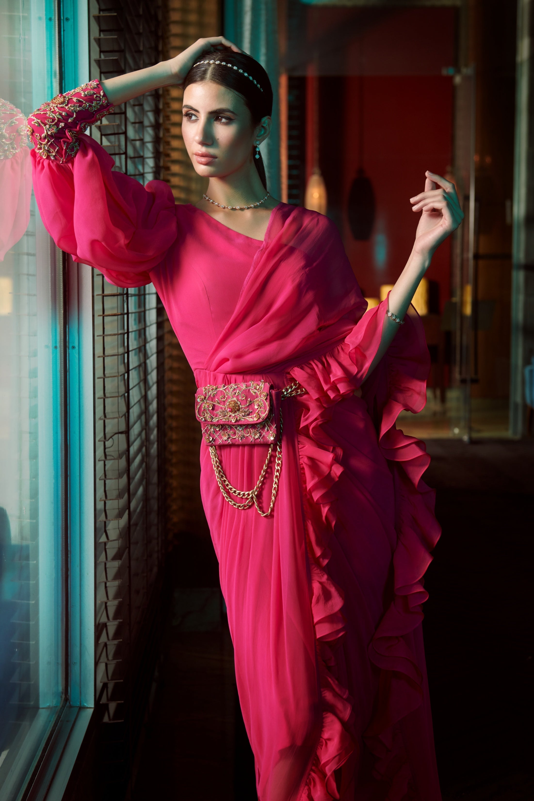 Lana – georgette saree, bisouNYC