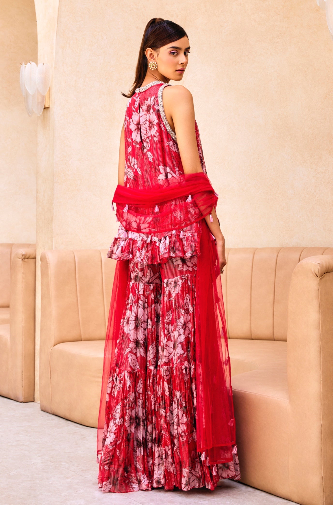 Lola – red suit, bisouNYC