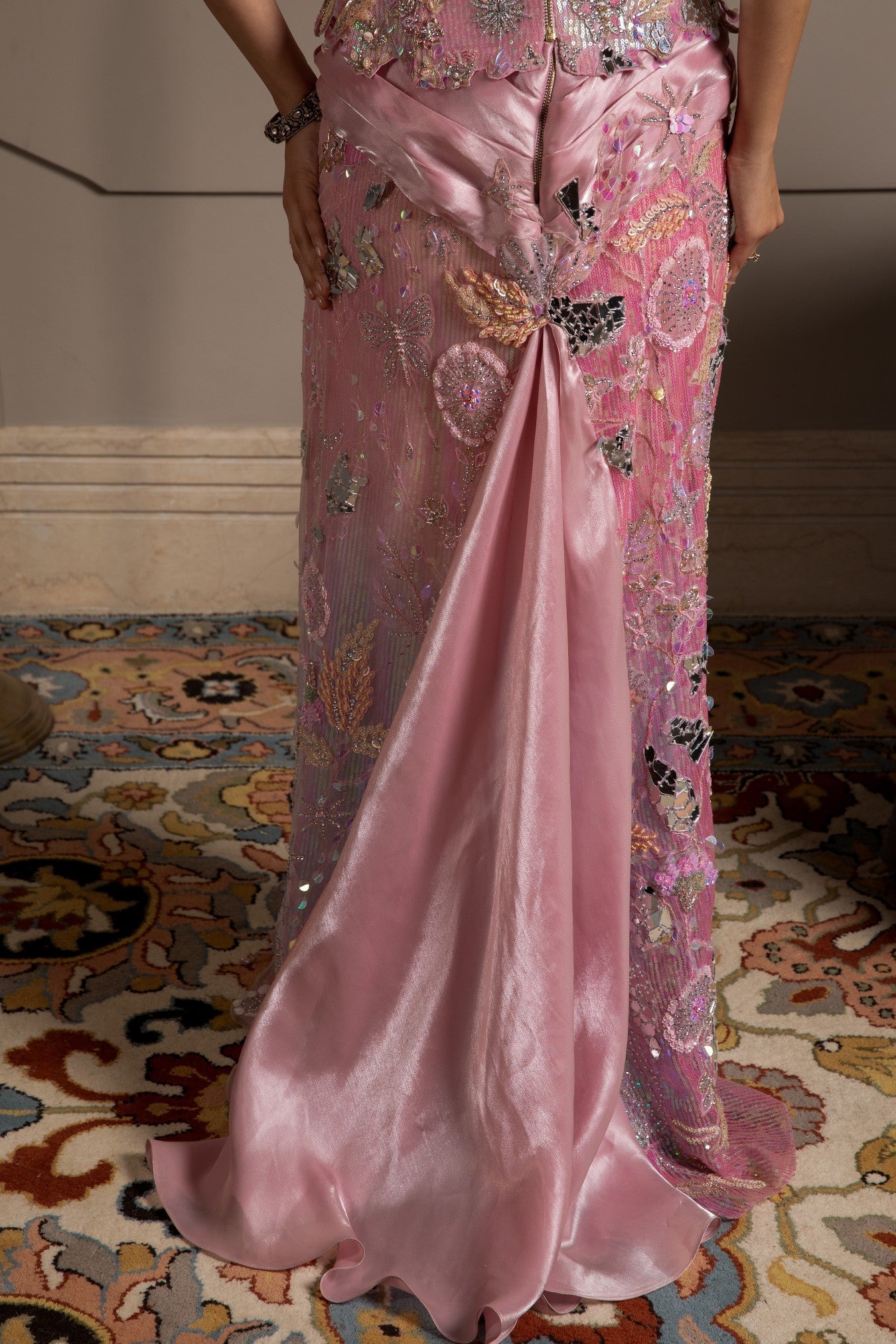 Lura – pink saree, bisouNYC