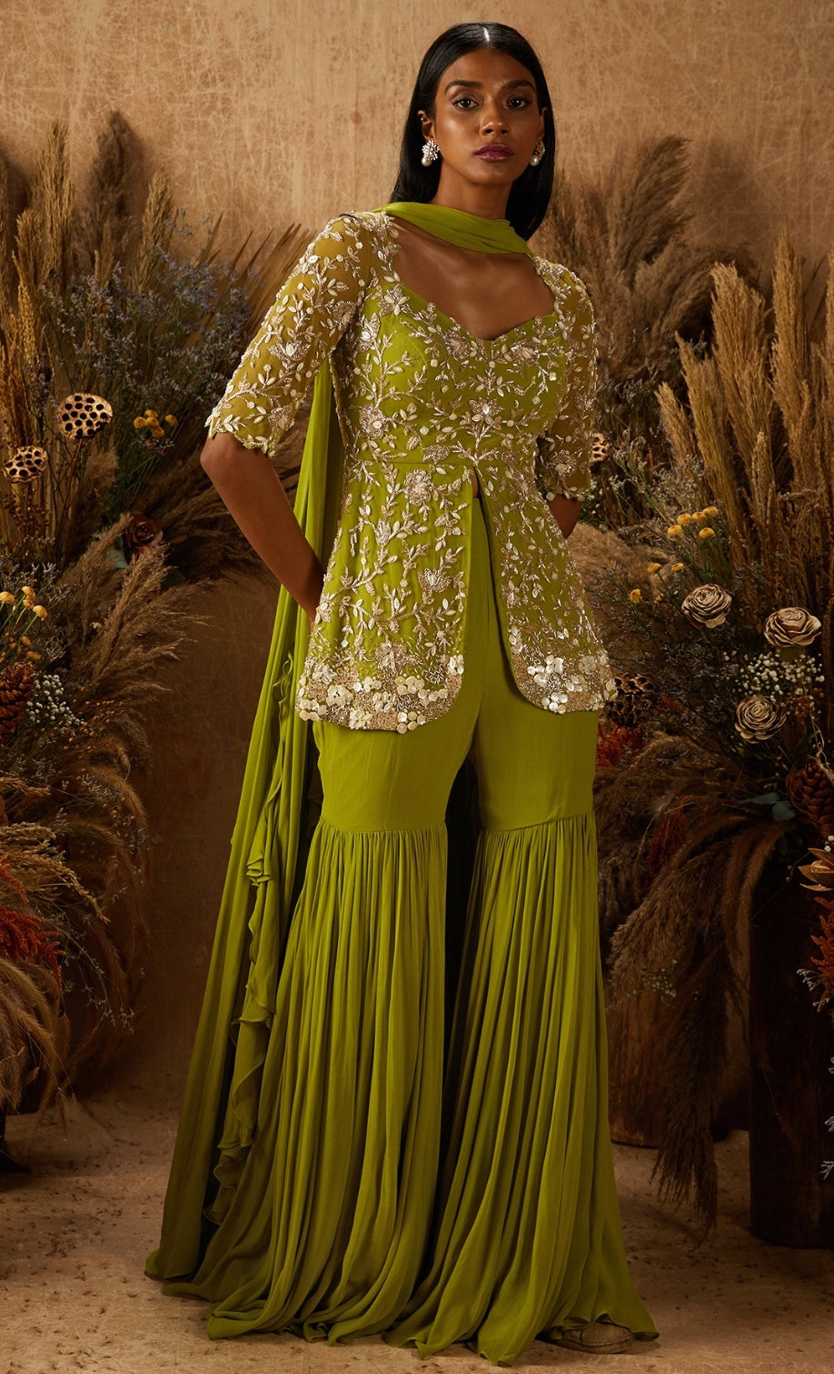 Mira – georgette suit, bisouNYC
