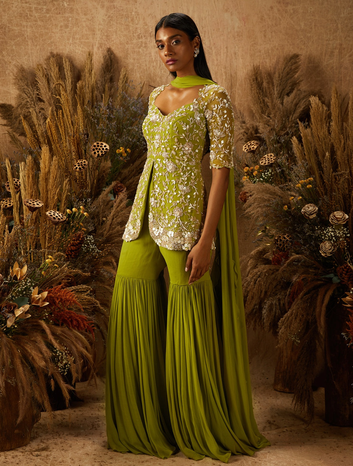 Mira – georgette suit, bisouNYC