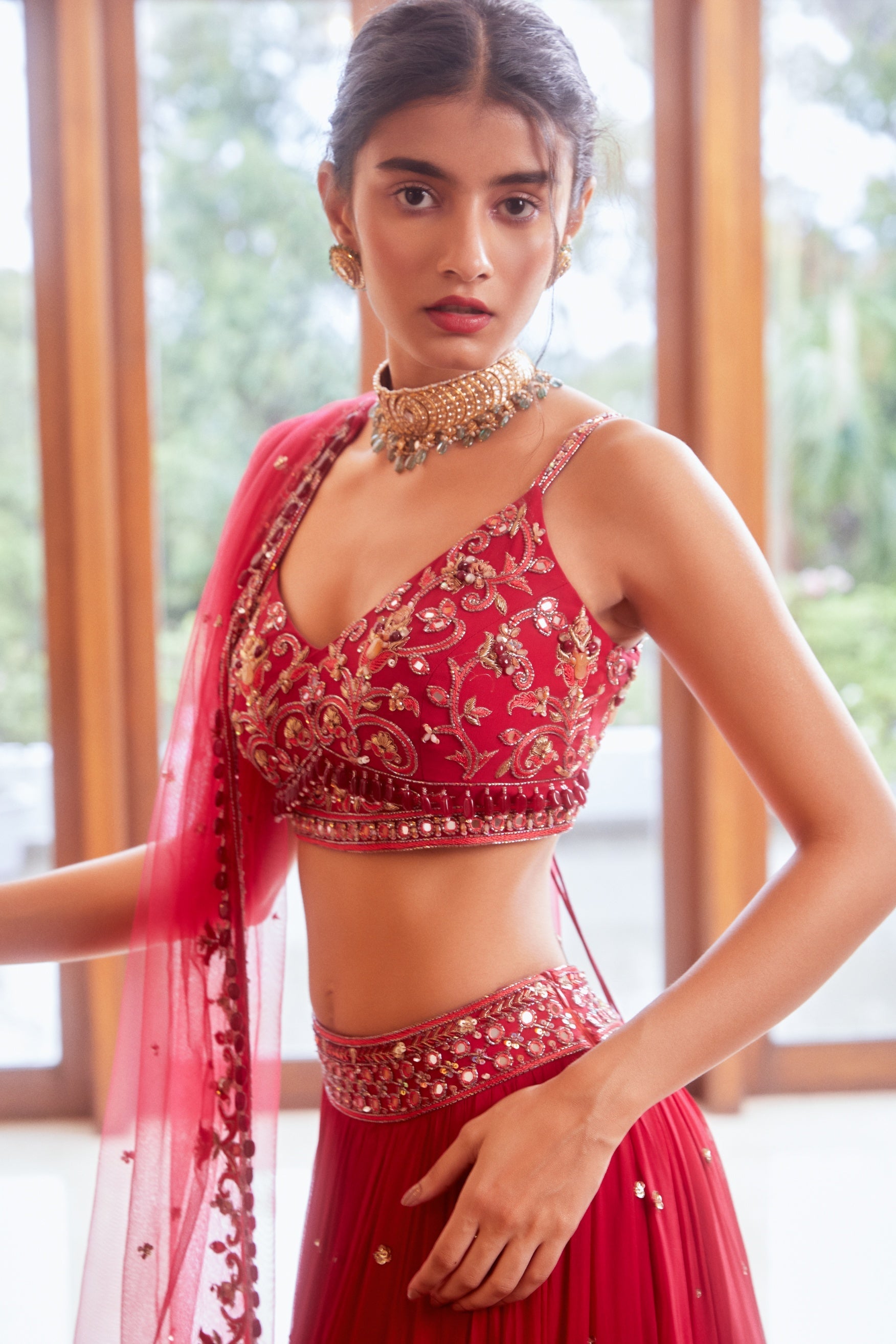 Mohini – fuchsia lehenga, bisouNYC