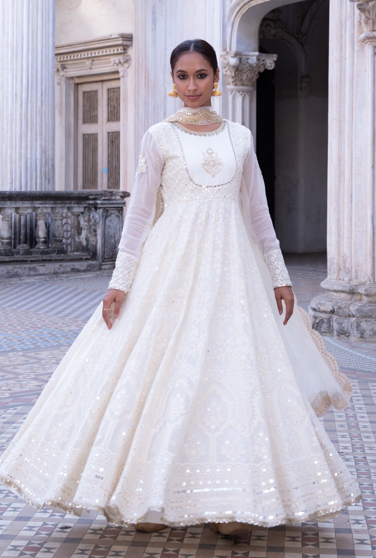 Noor – ivory dress, bisouNYC