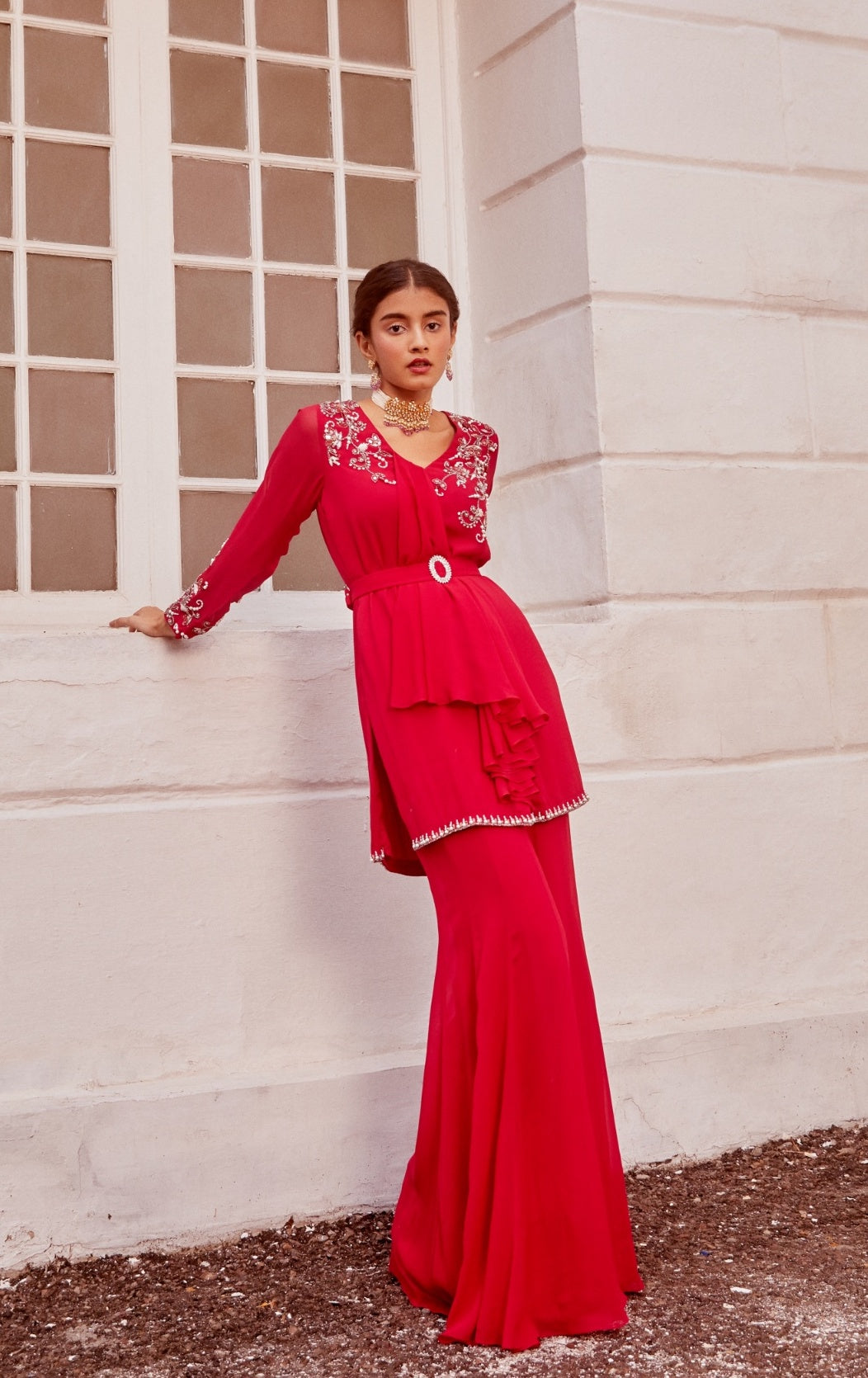 Nandini – fuchsia suit, bisouNYC