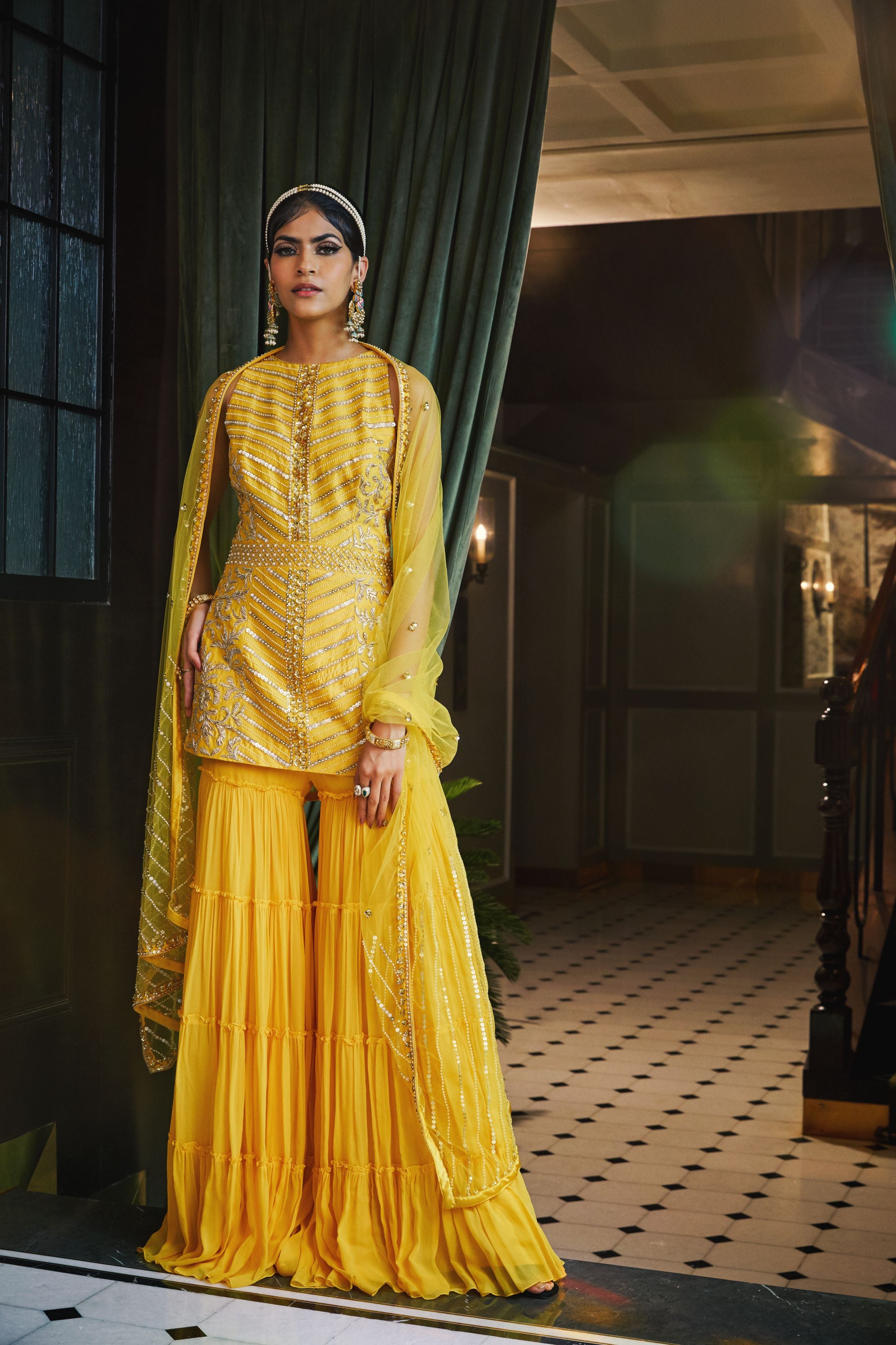 Neesha – yellow suit, bisouNYC