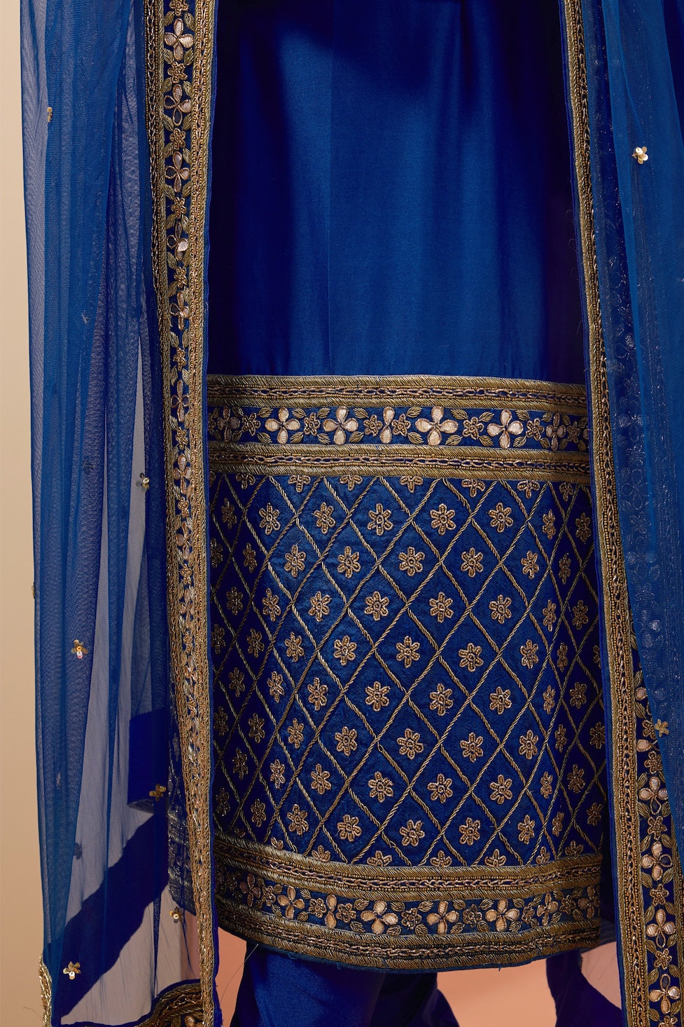 Neeta – blue net suit, bisouNYC