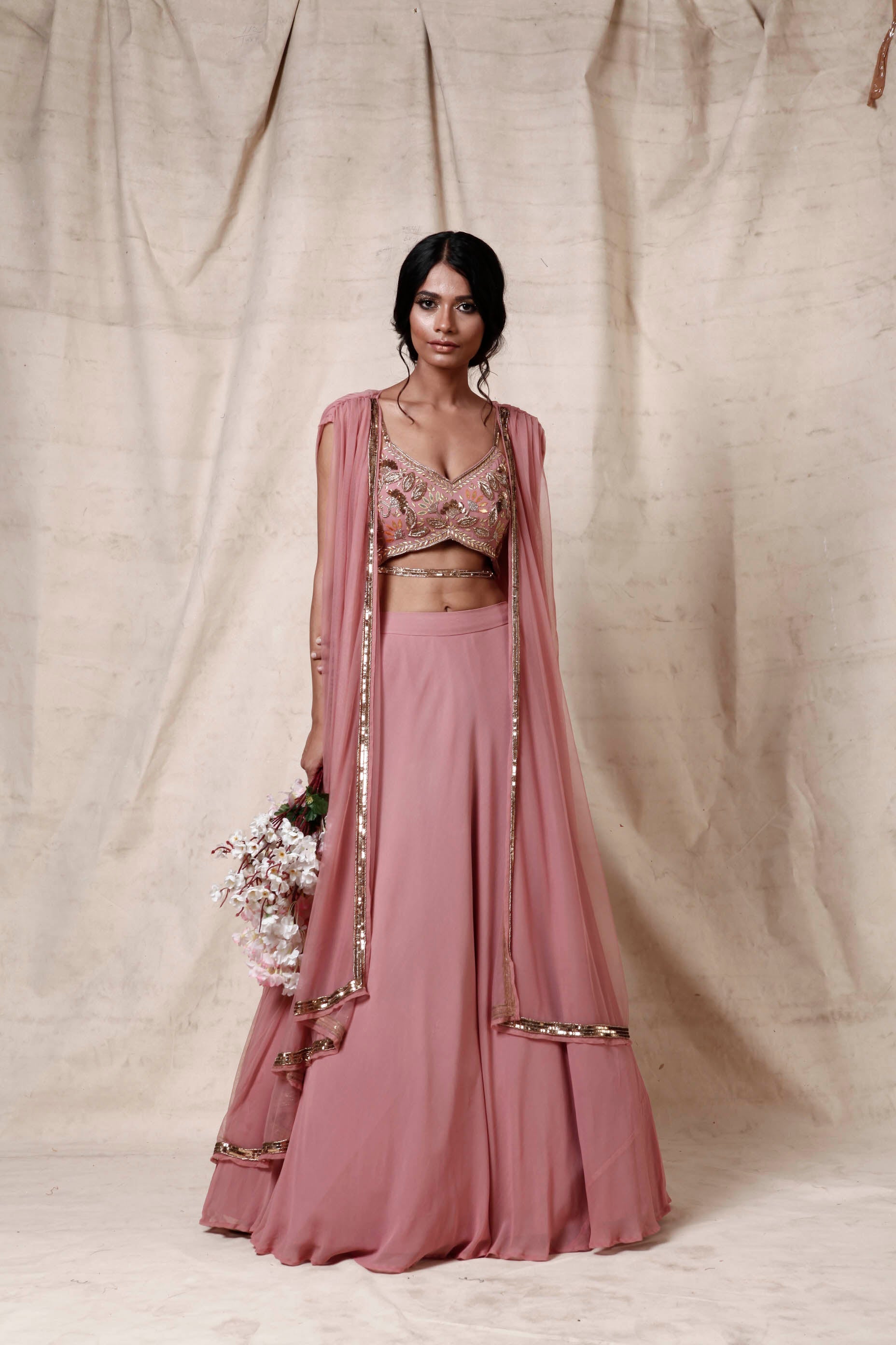 Neha – georgette lehenga, bisouNYC