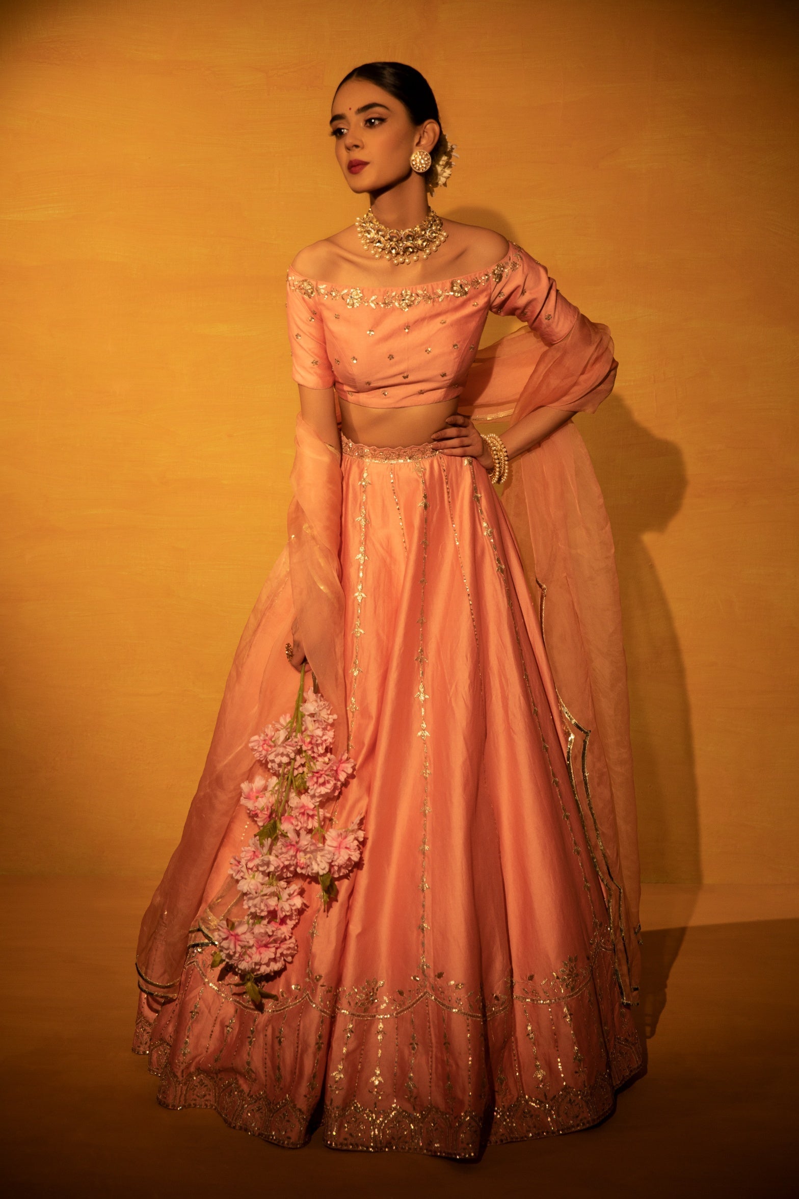 Neha – organza lehenga, bisouNYC