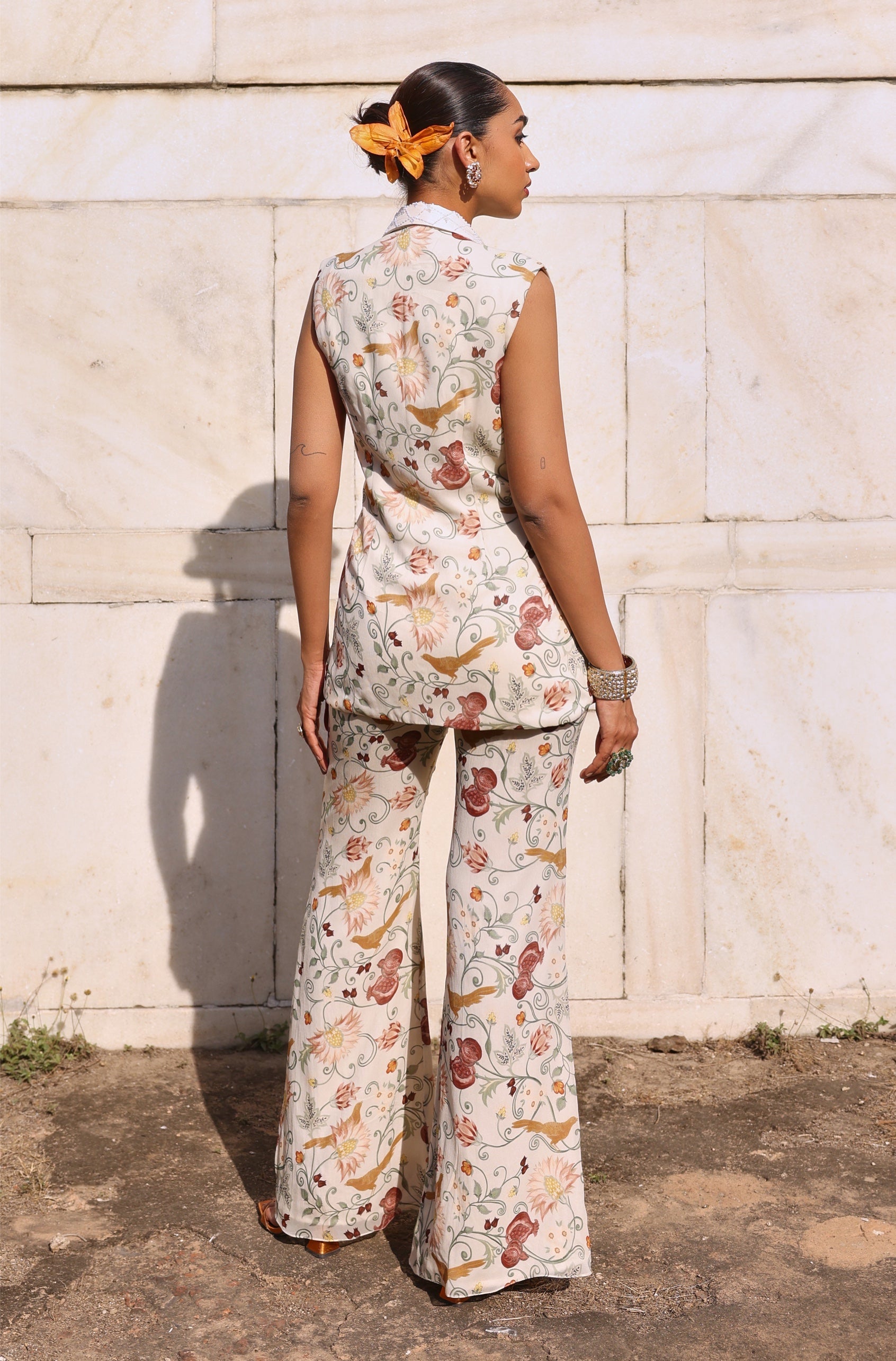 Nehal – ivory georgette suit, bisouNYC