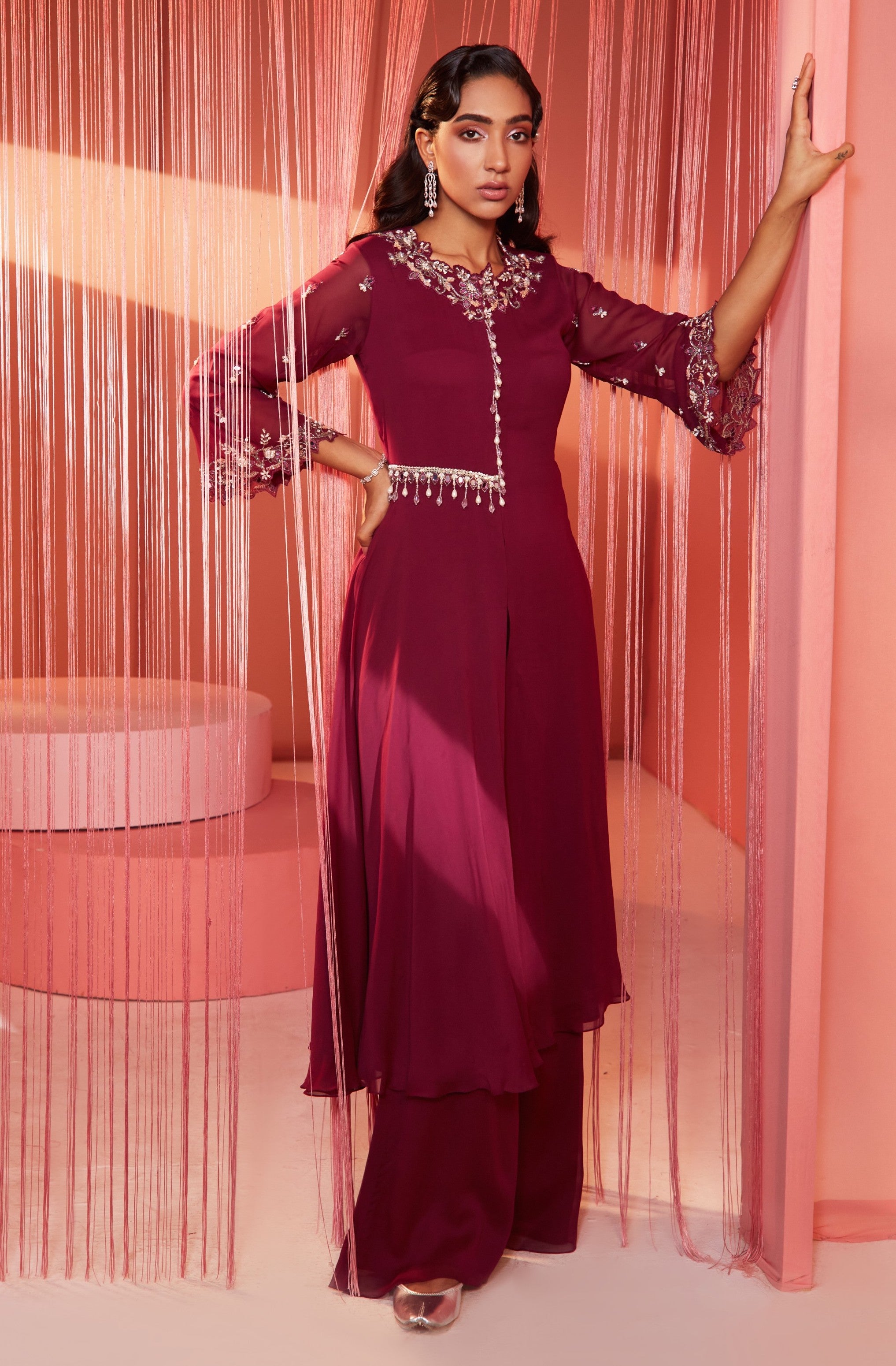 Nina – georgette suit, bisouNYC