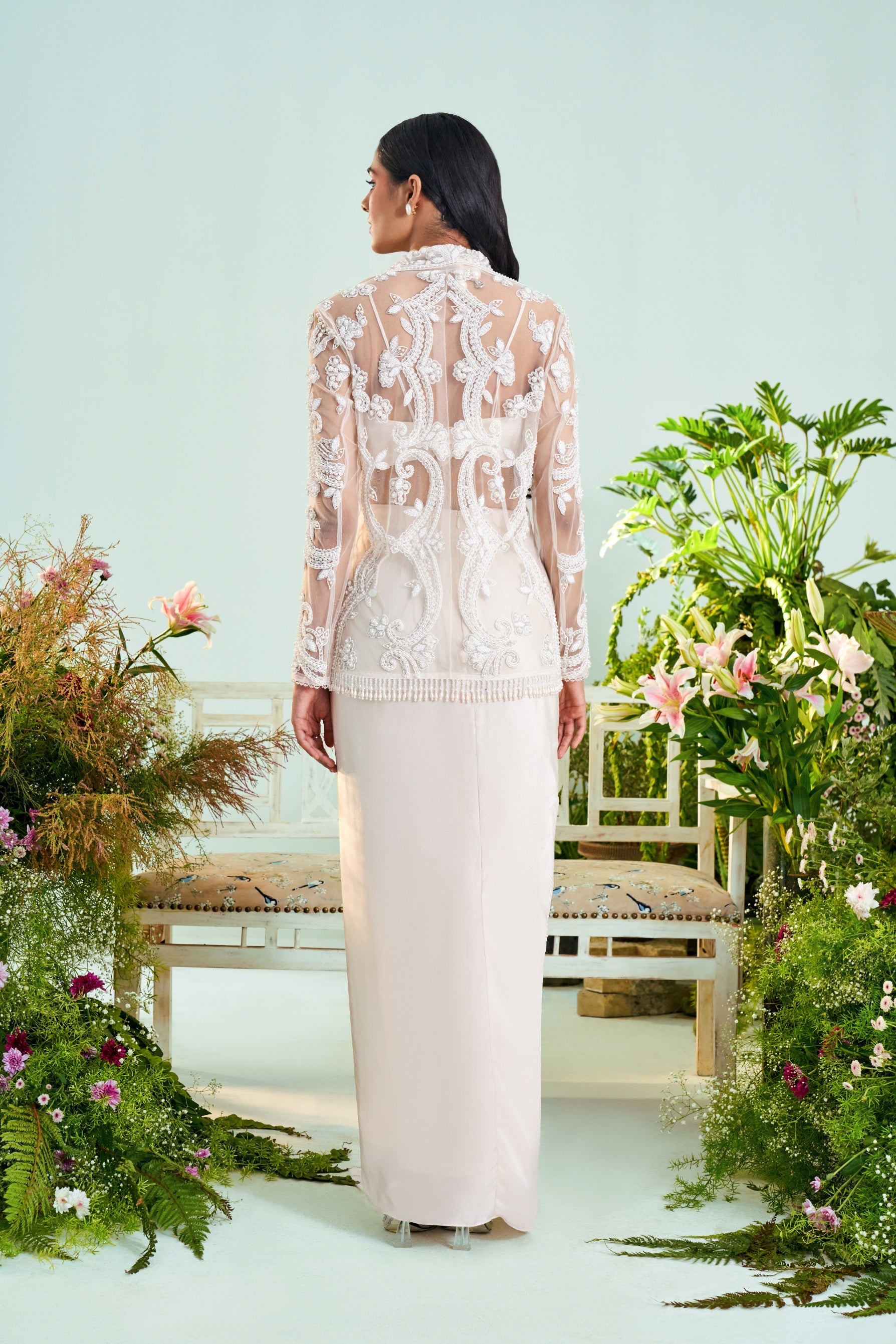 Olivia – ivory net outfit, bisouNYC