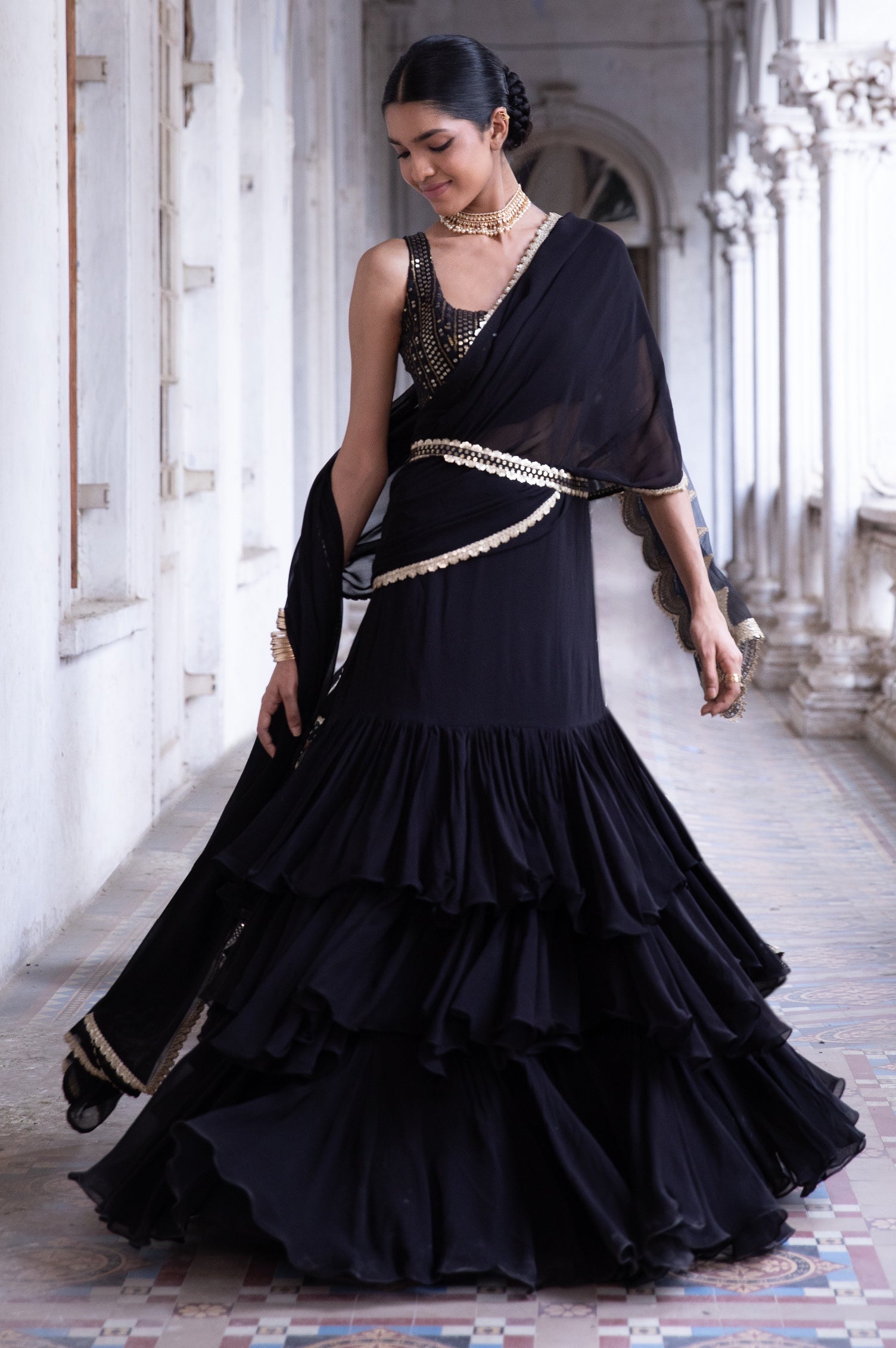 Pia – ivory lehenga, bisouNYC