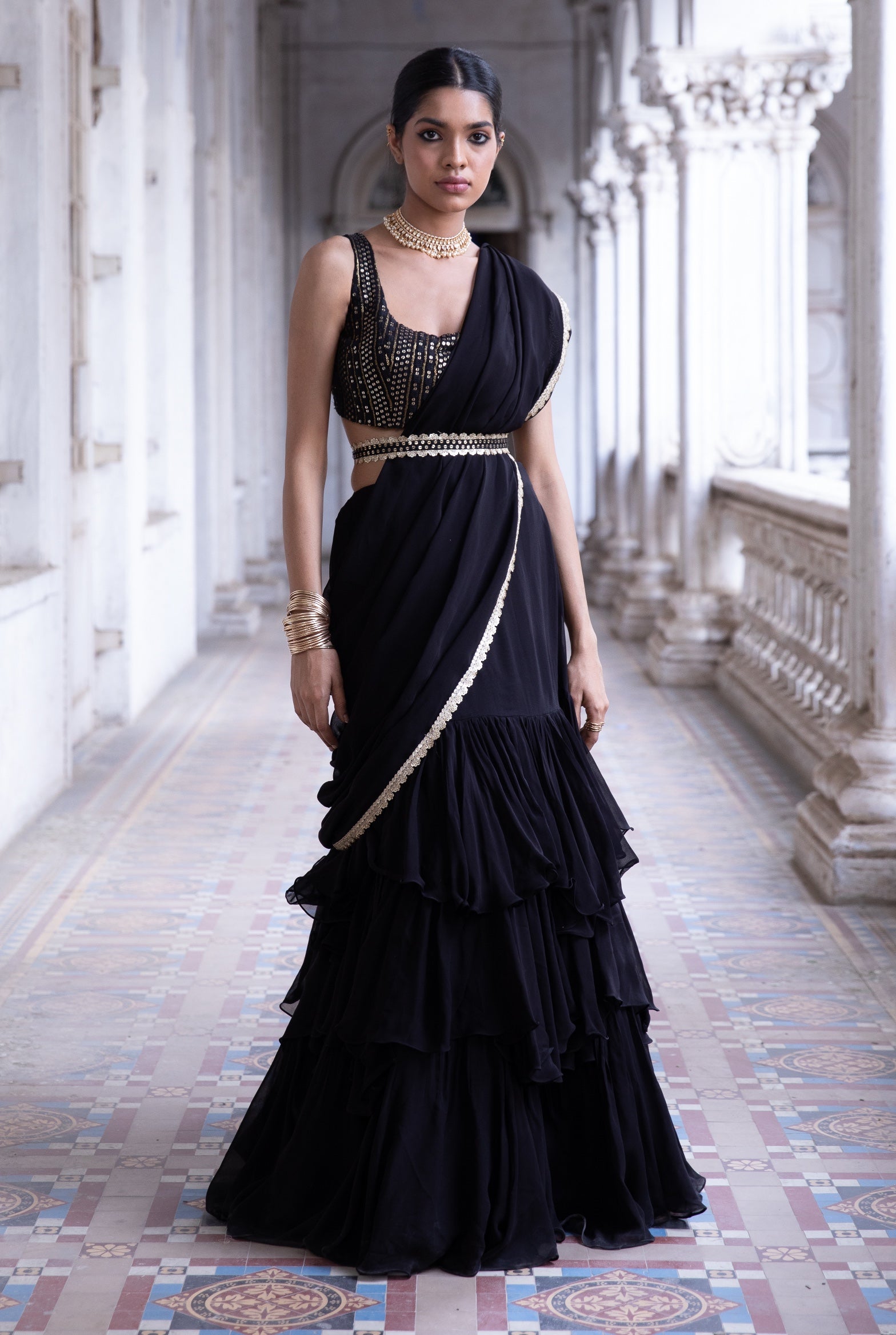 Pia – ivory lehenga, bisouNYC
