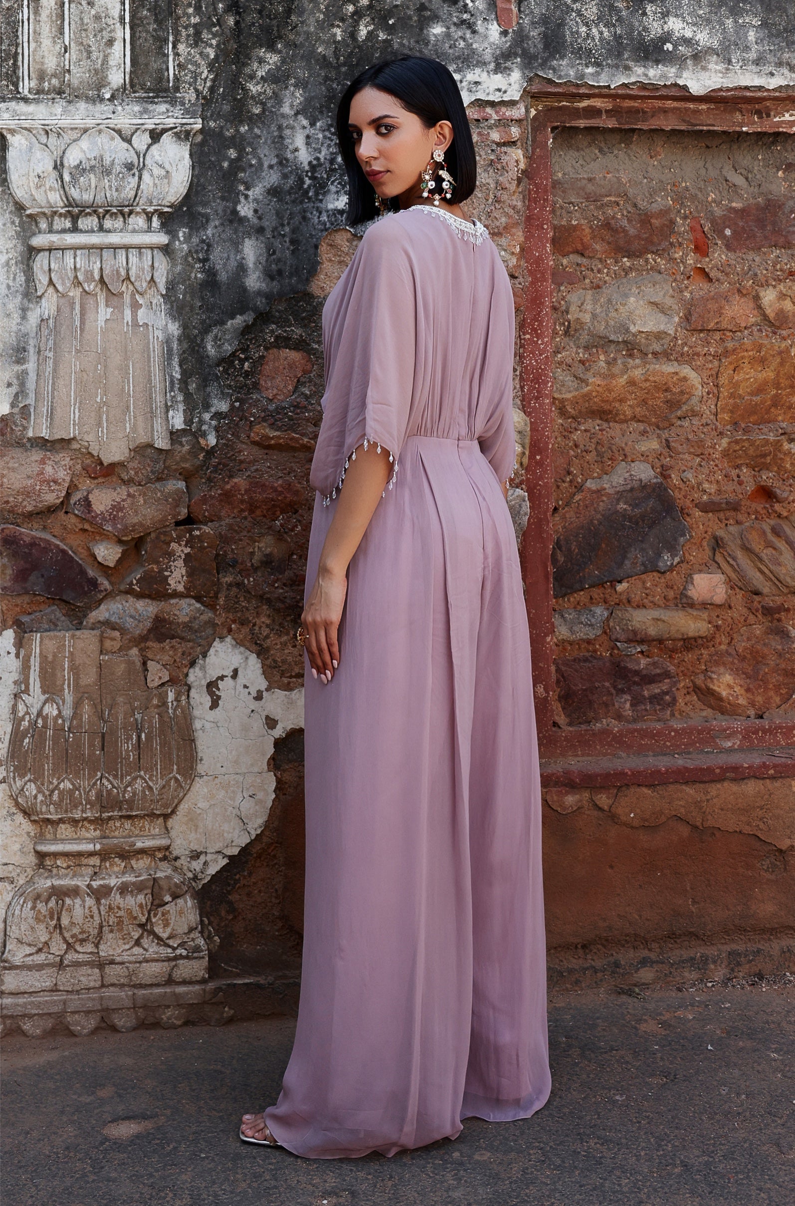 Palak – lilac organza suit, bisouNYC