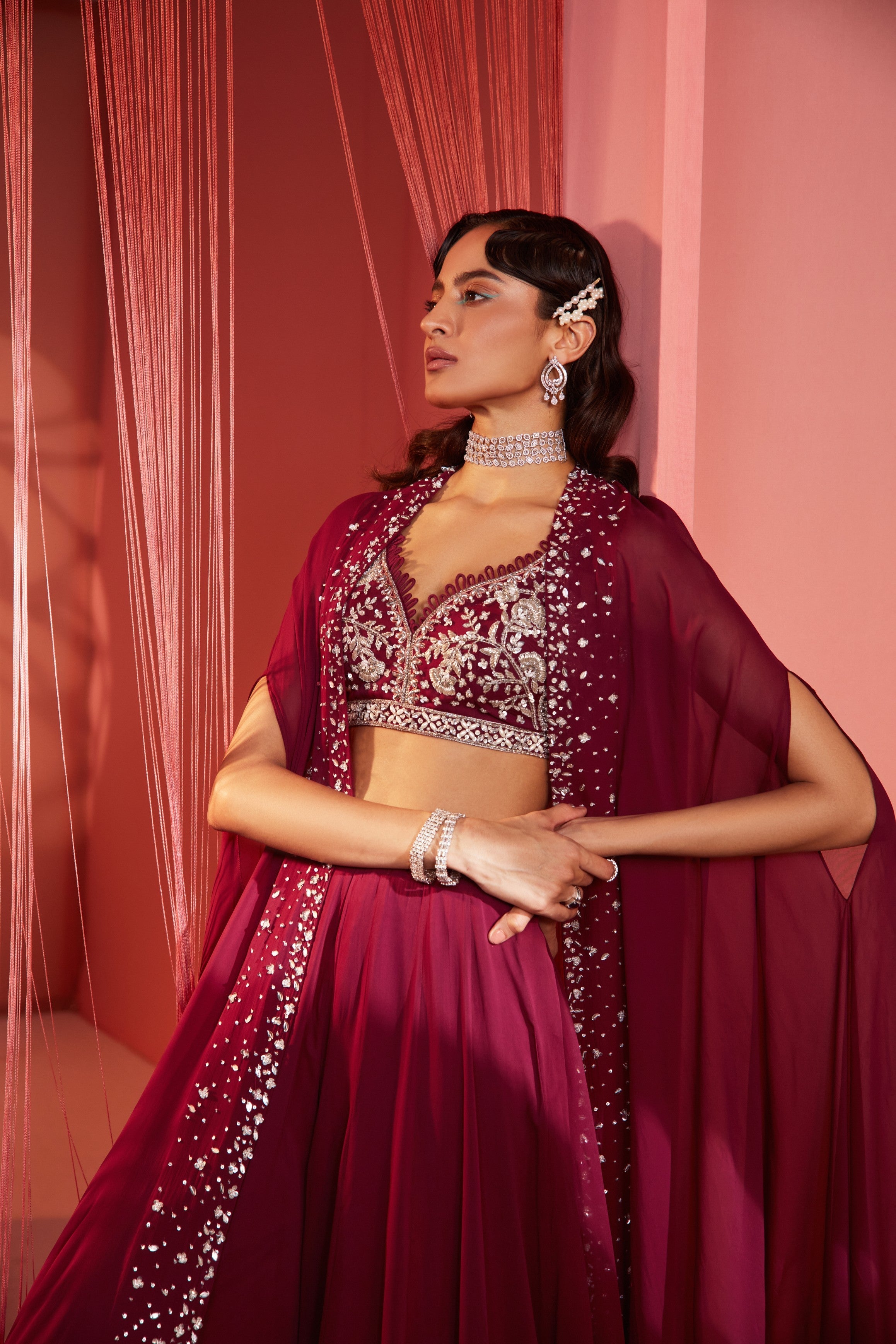 Priti – georgette suit, bisouNYC