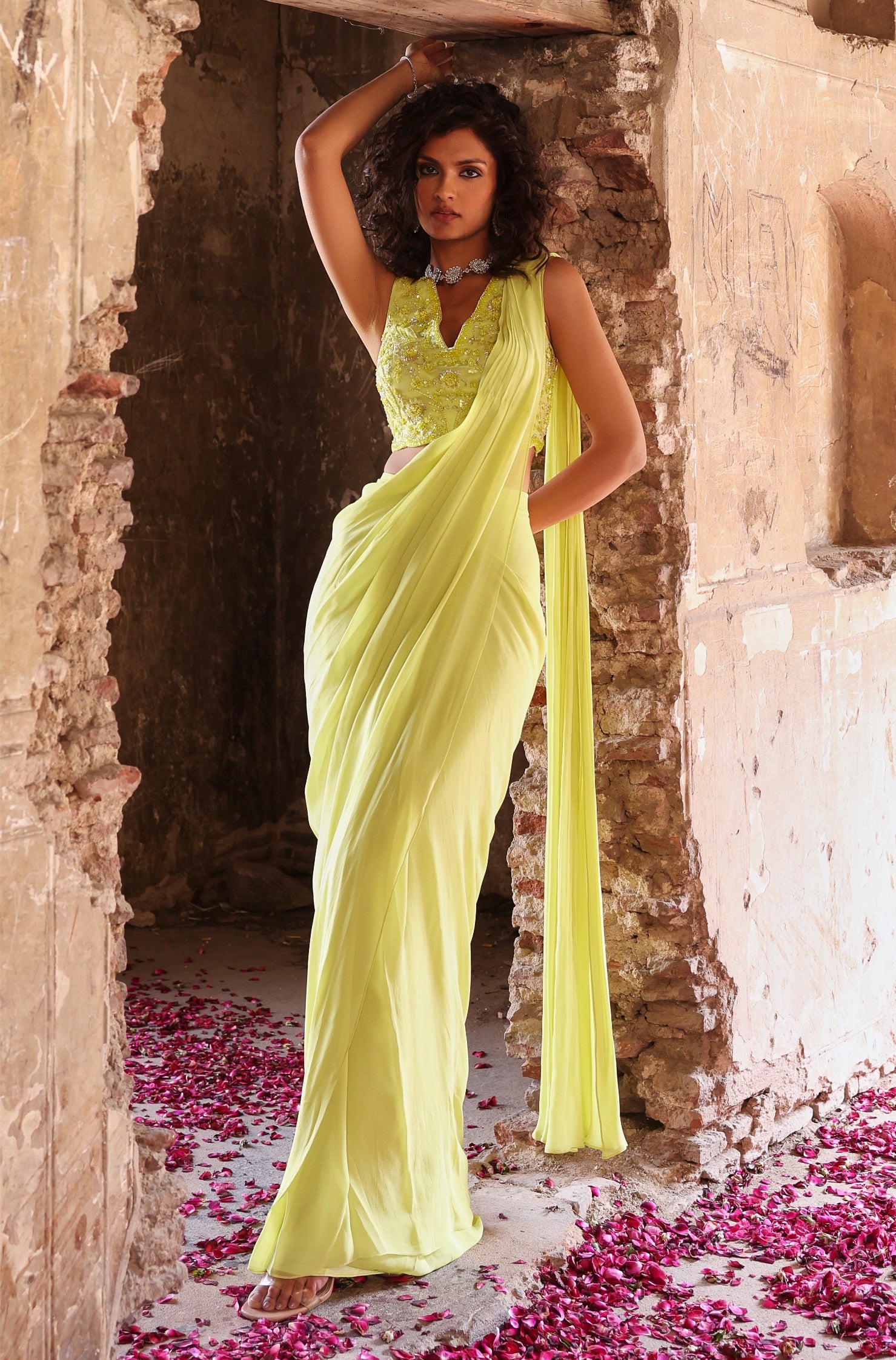 Aaina – organza lehenga, bisouNYC