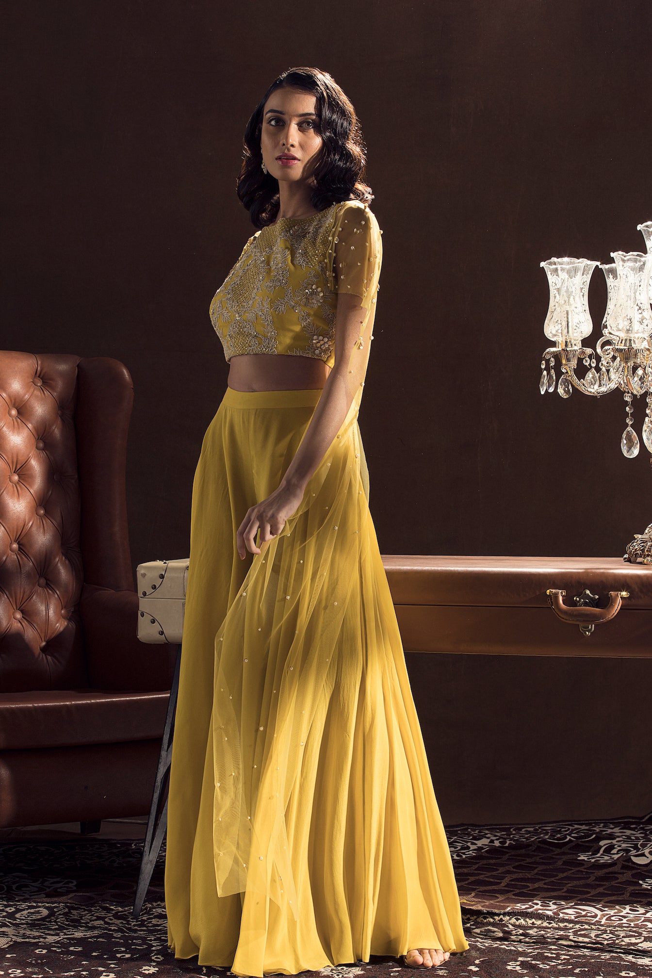 Rati – mustard suit, bisouNYC