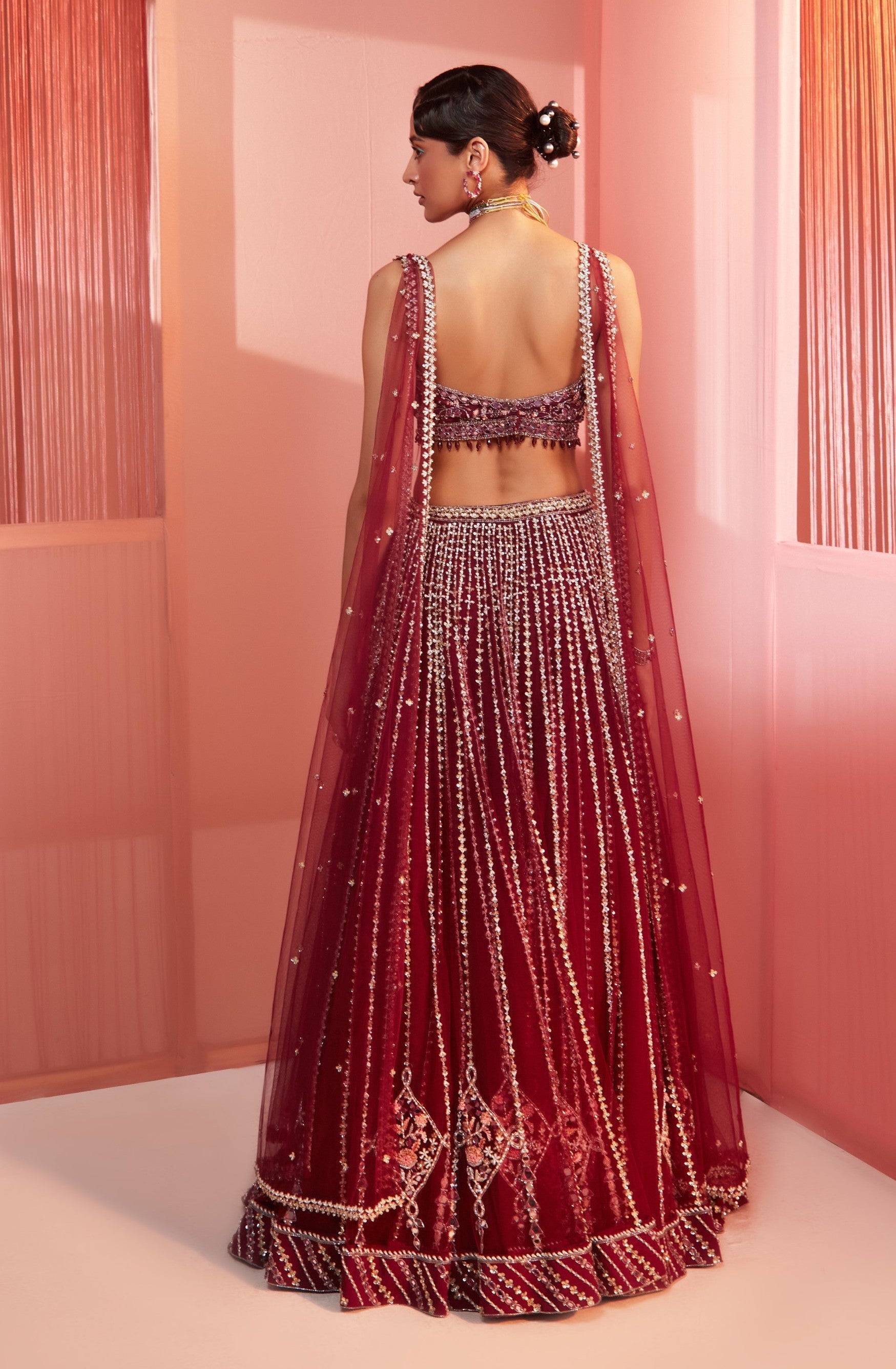 Rehana – georgette lehenga, bisouNYC