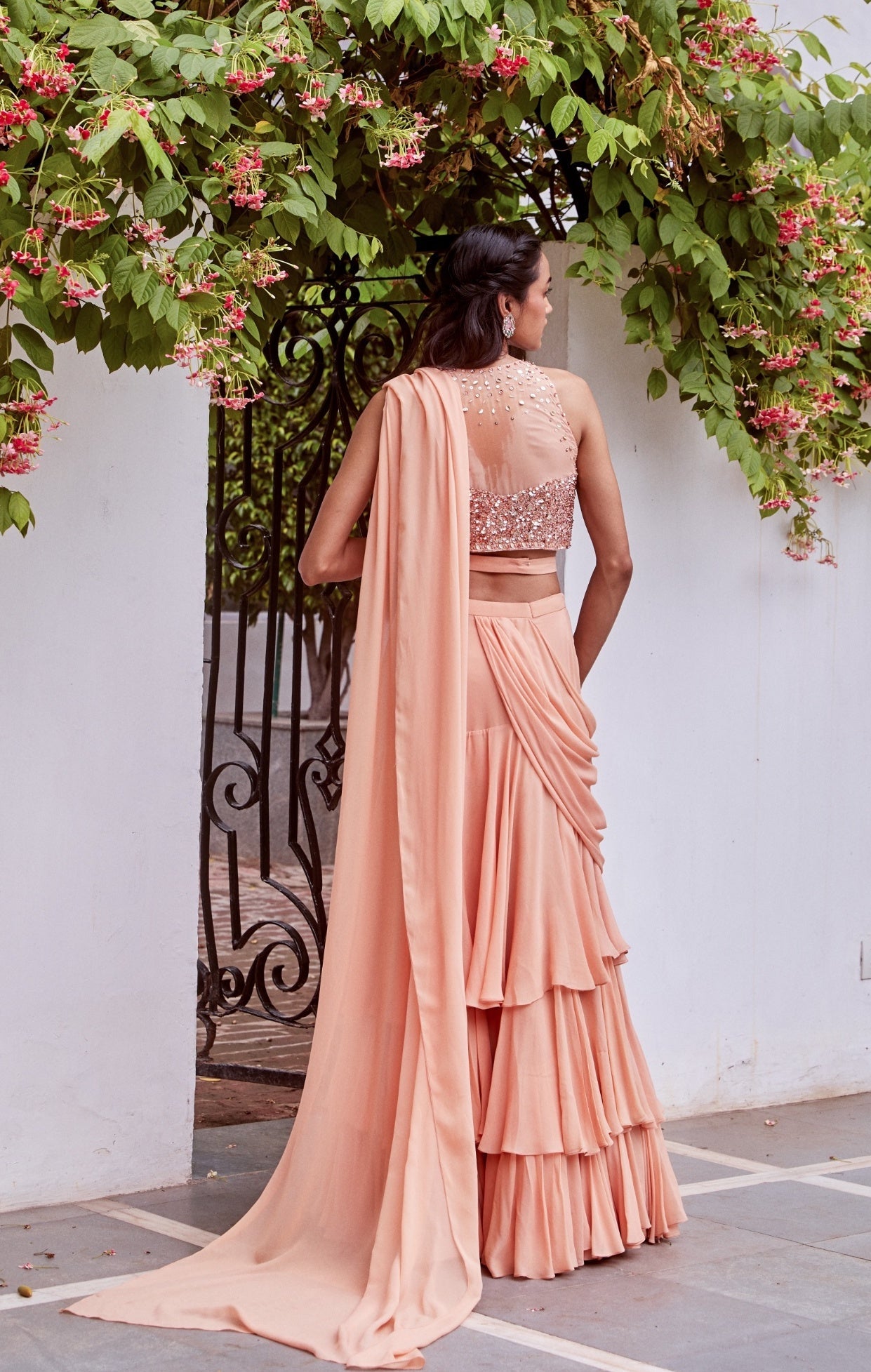 Roopa – rose lehenga, bisouNYC
